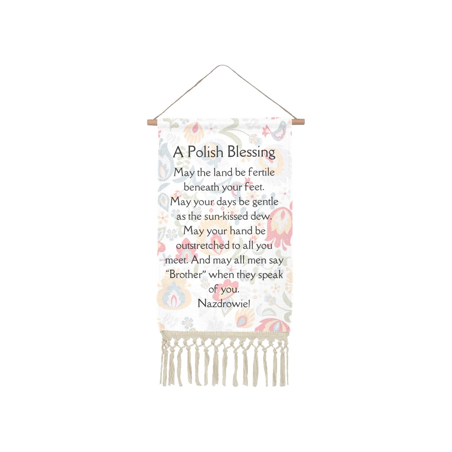 Polish Blessing Wall Art Fringed Poster