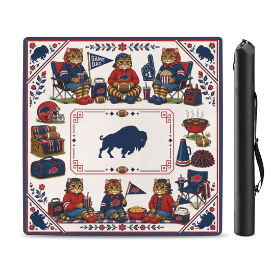Buffalo Cats Mahjong Game Mat