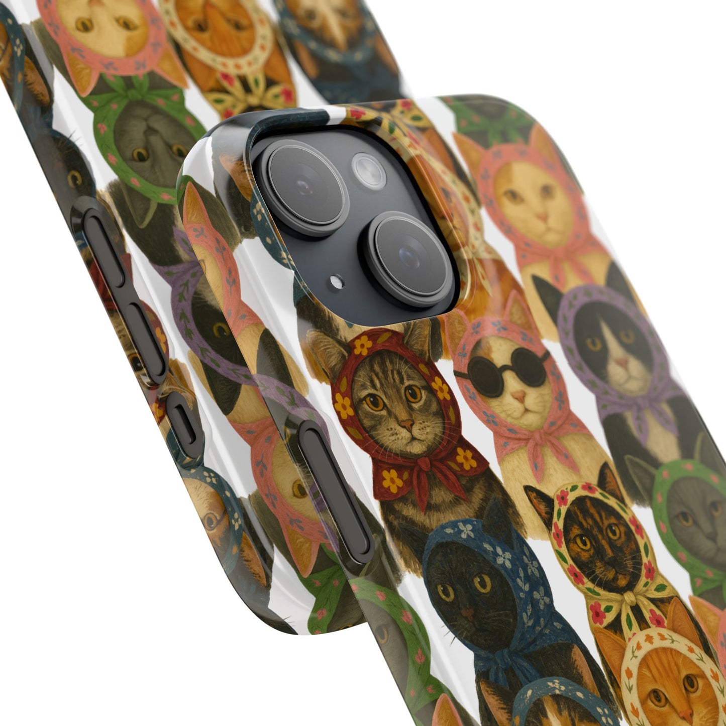 Babushka Cat Snap Phone Cases