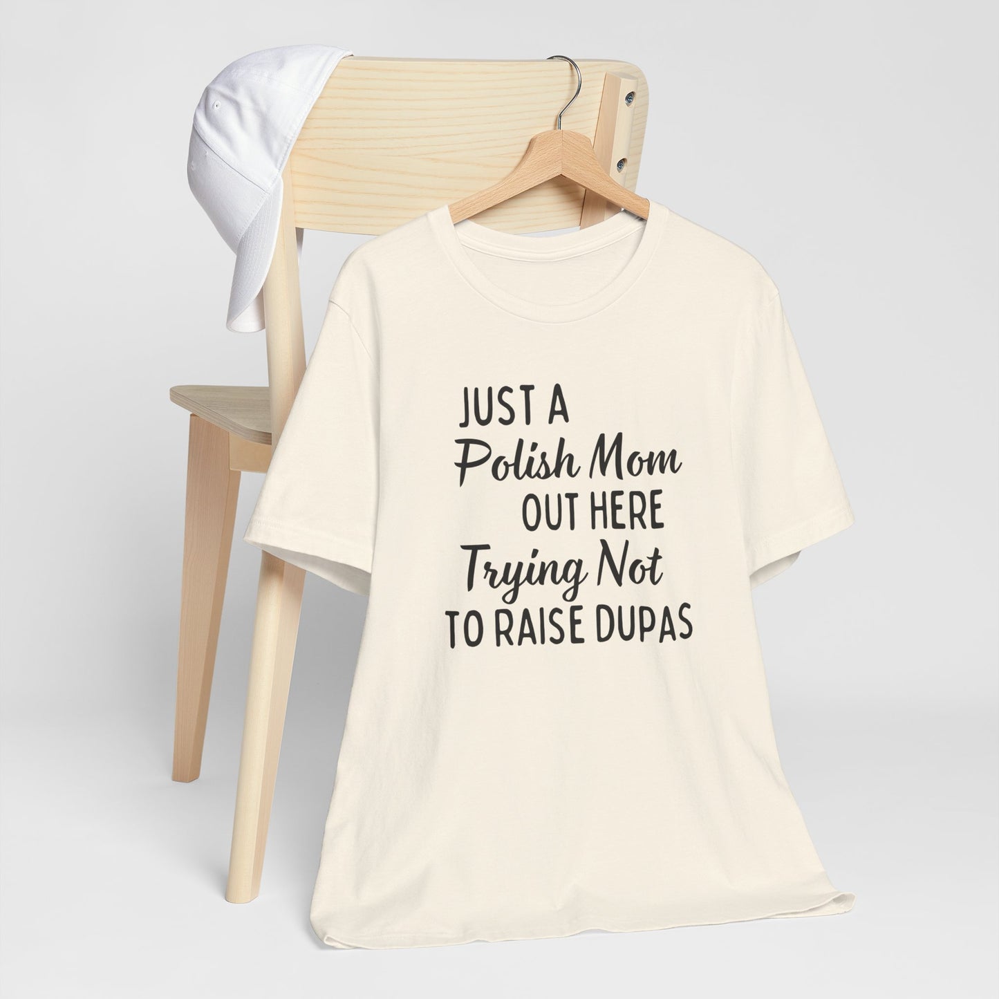 Polish Mom Shirt, Quote Design Unisex Jersey Short Sleeve Tee