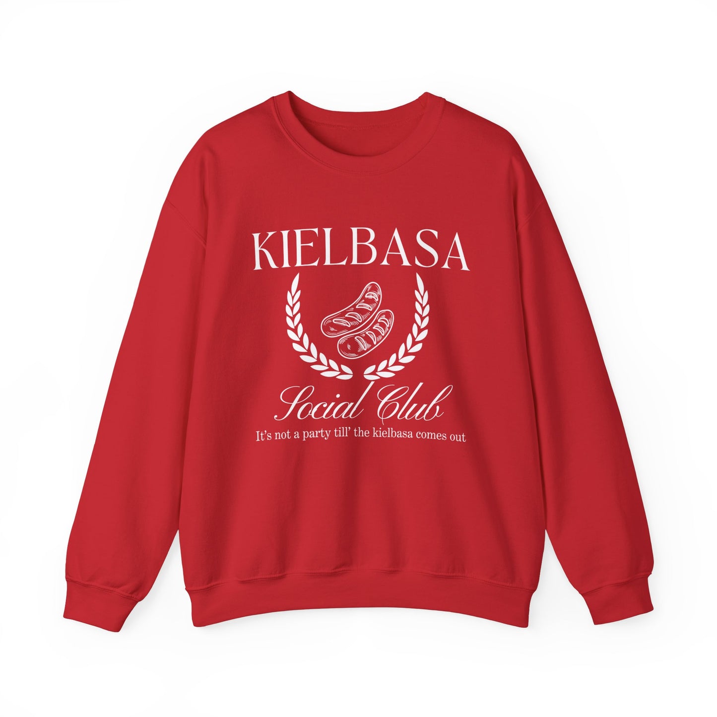 Polish Kielbasa Crewneck, Unisex Heavy Blend™ Crewneck Sweatshirt for Polish Pride, Dyngus Day, Polish Festivals