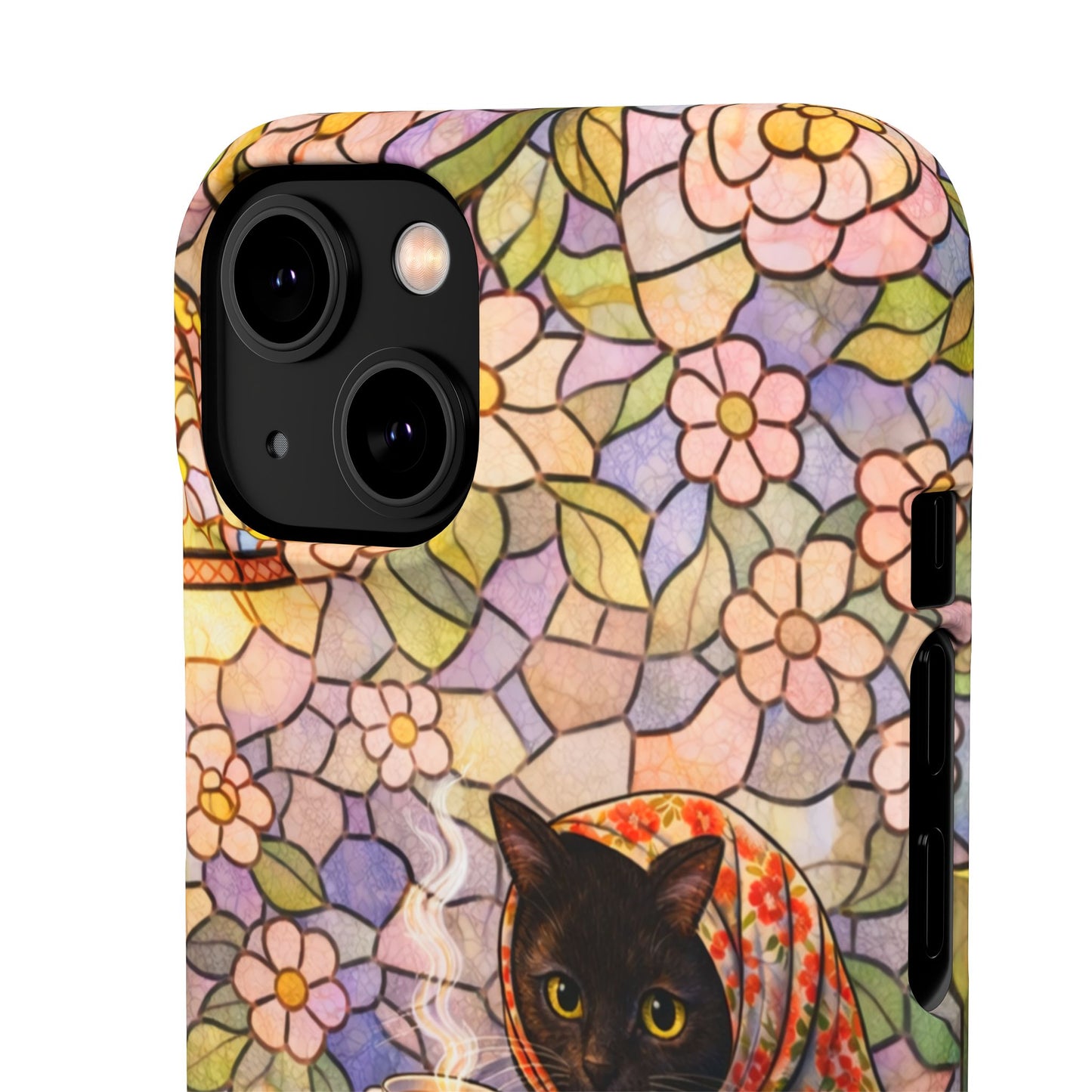 Babushka Cat Reads Artistic Literary Snap Phone Cases
