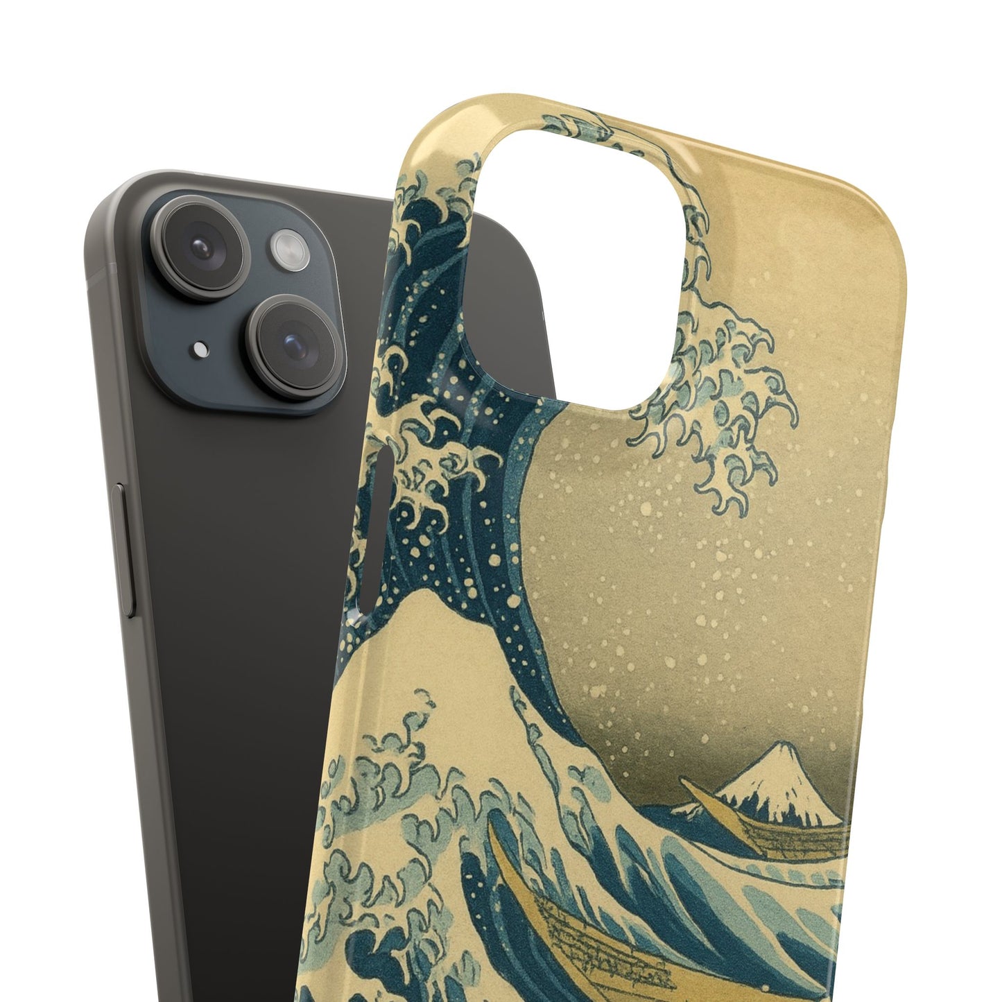 Babushka Cat x  The Great Wave Off Kanagawa Snap Phone Case