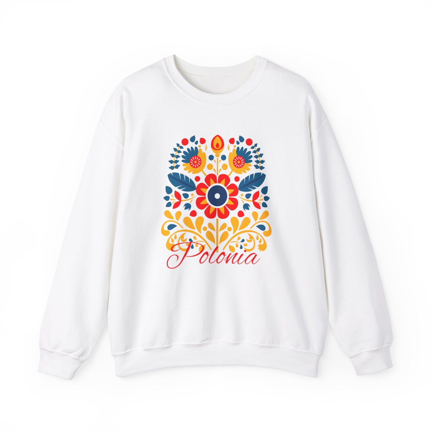 Polish Folk Art, Wycinanki Unisex Heavy Blend™ Crewneck Sweatshirt