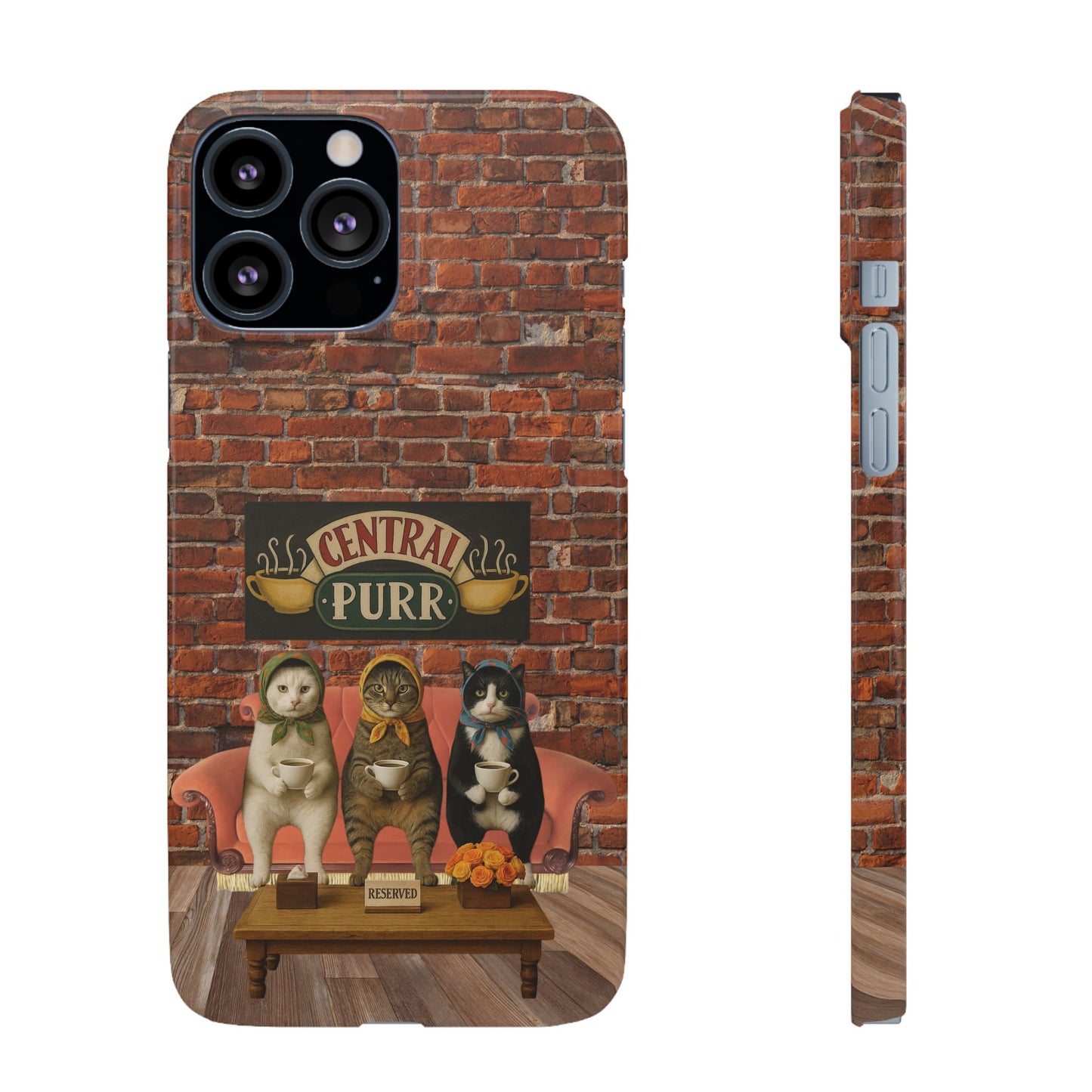 Babushka Cat Coffee Shop Snap Phone Case