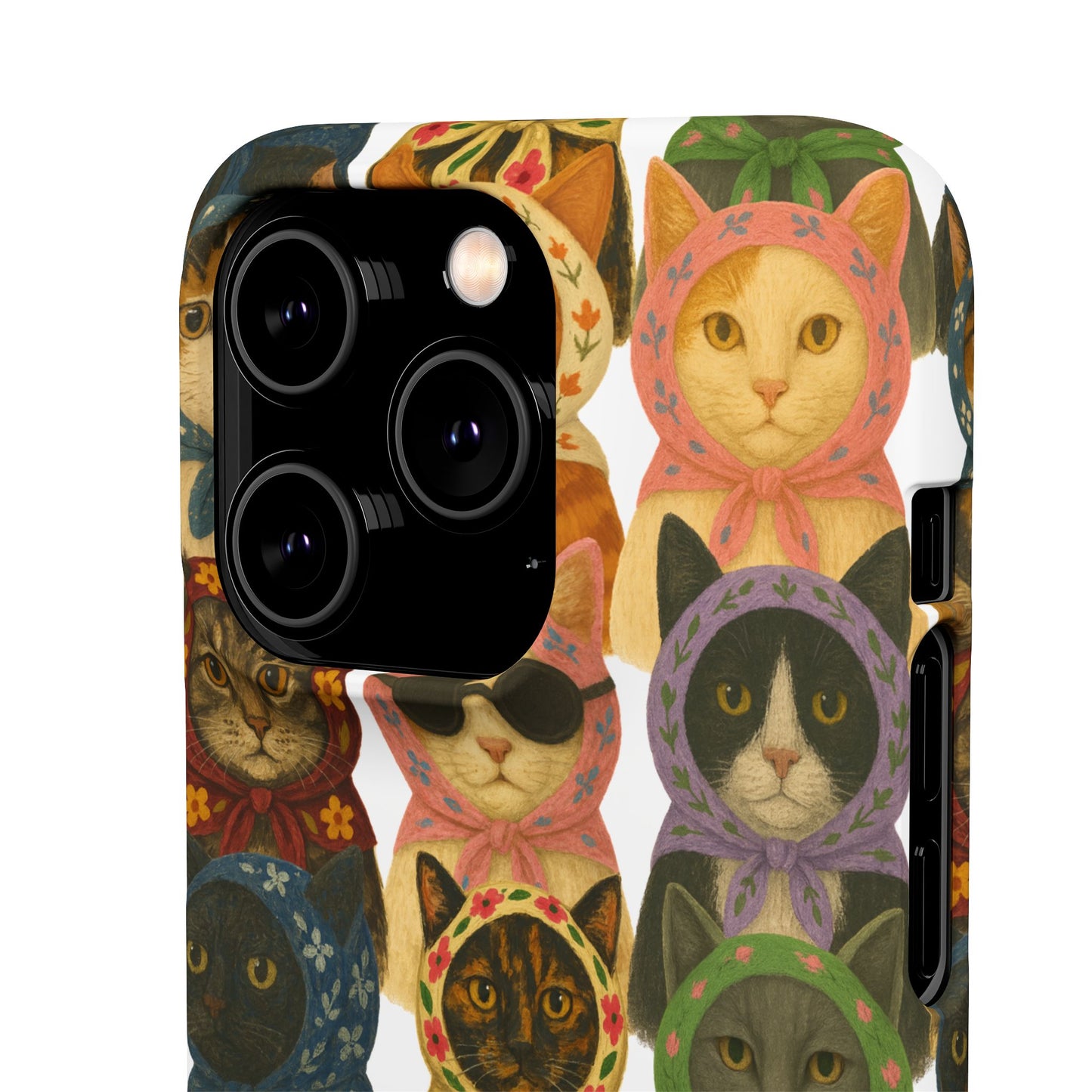 Babushka Cat Snap Phone Cases