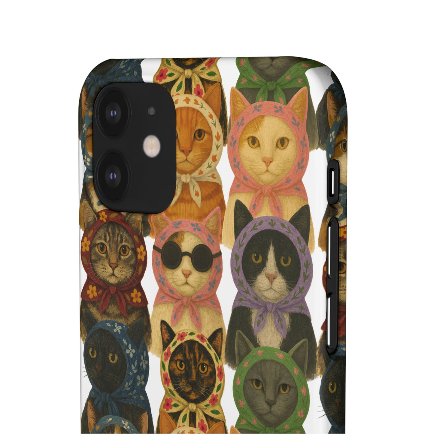 Babushka Cat Snap Phone Cases