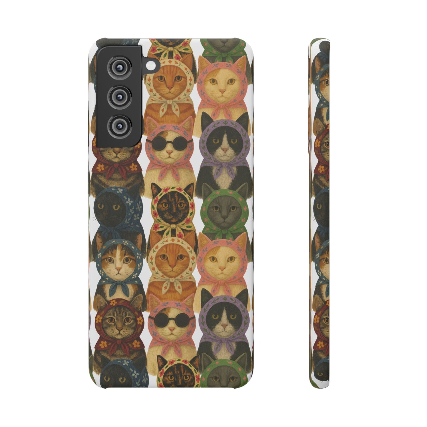 Babushka Cat Snap Phone Cases