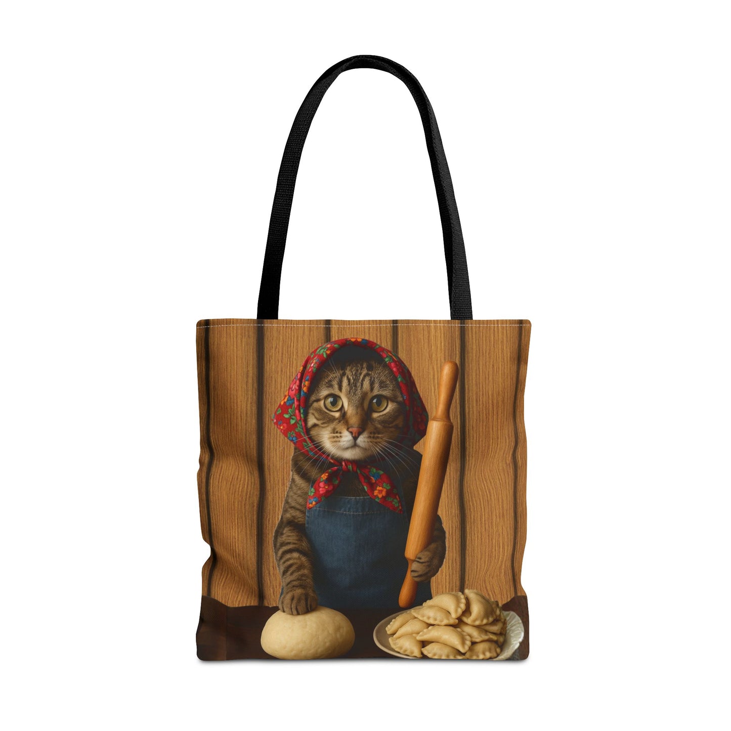 Babushka Cat Pierogi Tote Bag (AOP)
