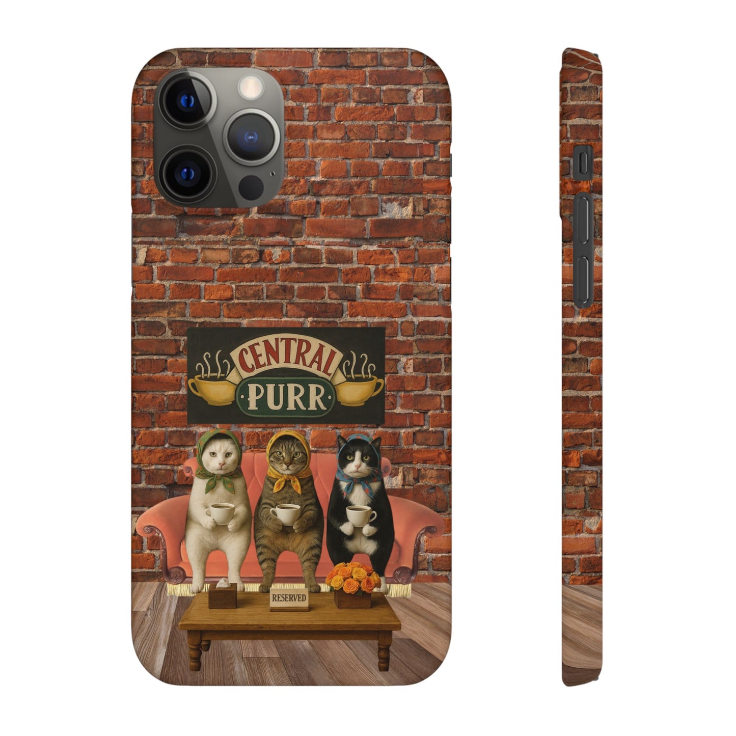 Babushka Cat Coffee Shop Snap Phone Case