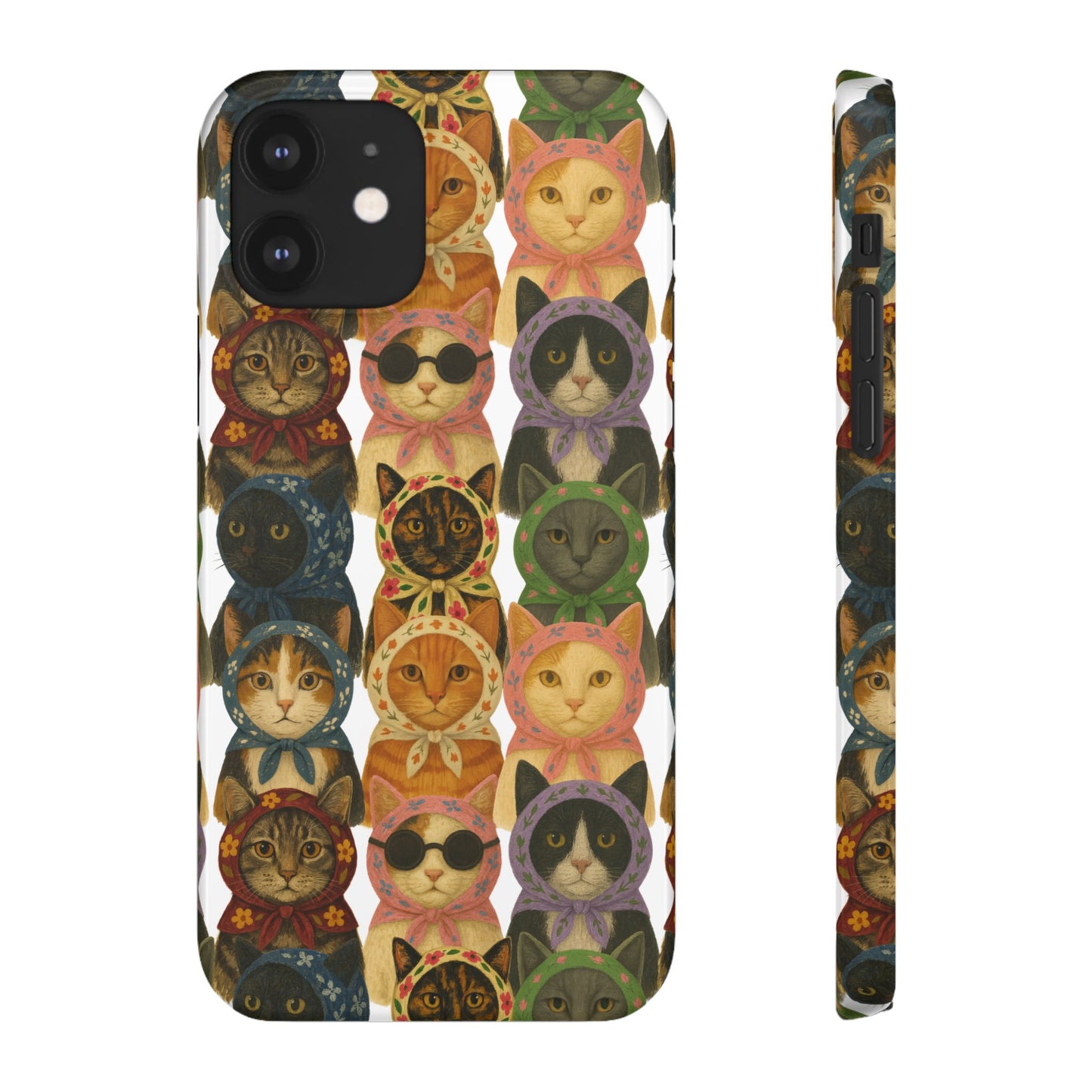 Babushka Cat Snap Phone Cases