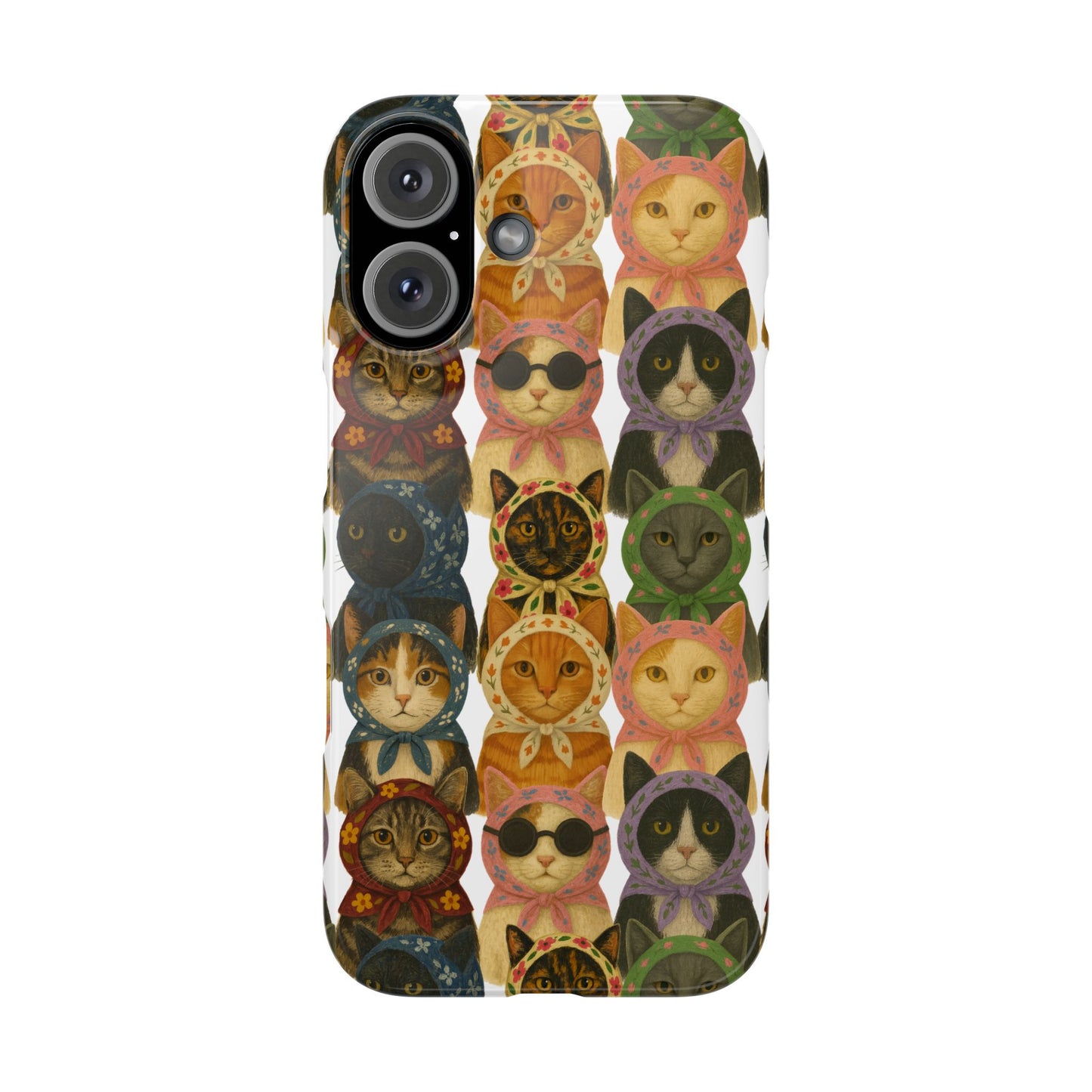 Babushka Cat Snap Phone Cases