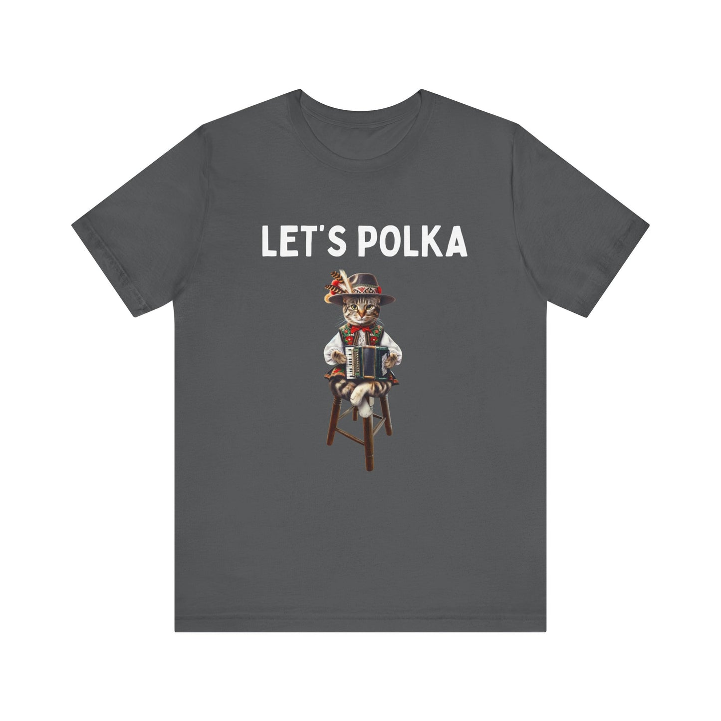 Polka Tee-Polish Cat Unisex Jersey Short Sleeve Tee for Cat Lovers and Polka Lovers