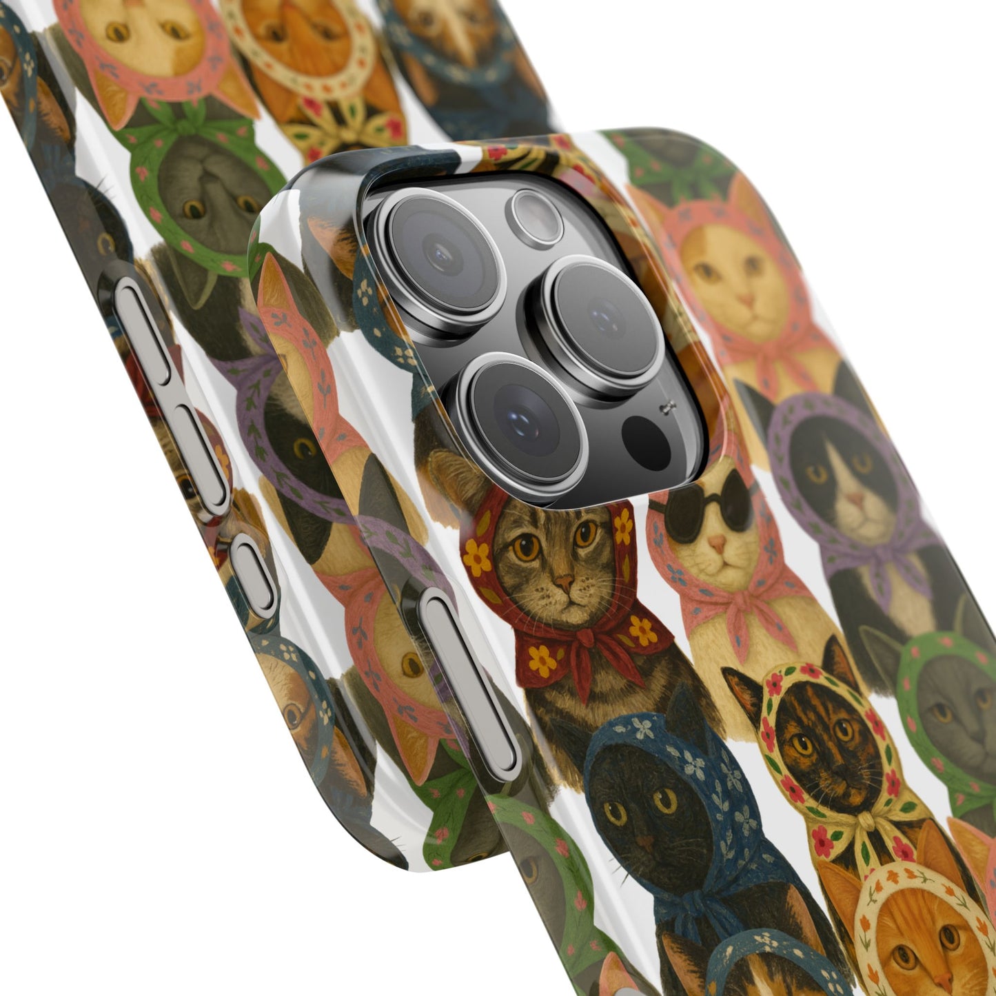 Babushka Cat Snap Phone Cases