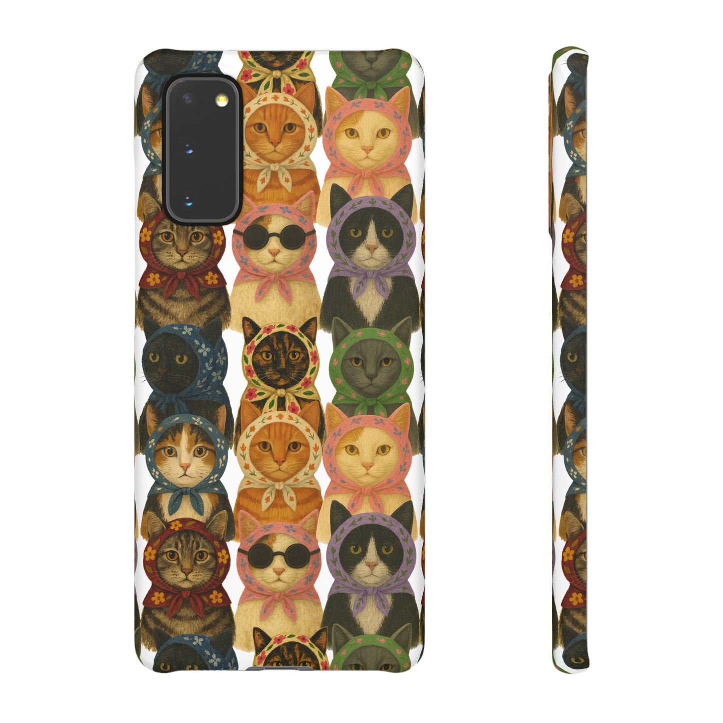 Babushka Cat Snap Phone Cases