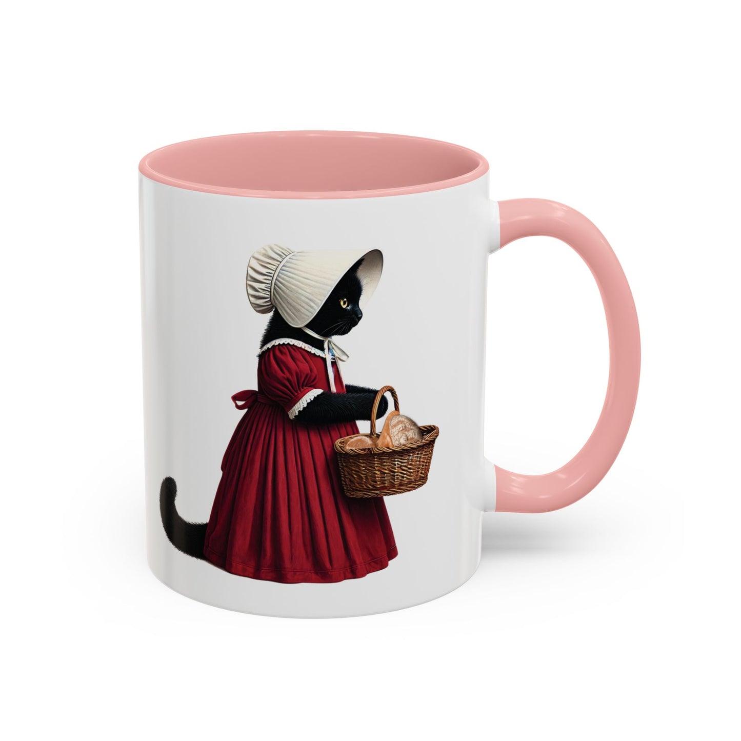 Handmaid's Cat Parody Kitschy Cat Accent Coffee Mug (11 oz)