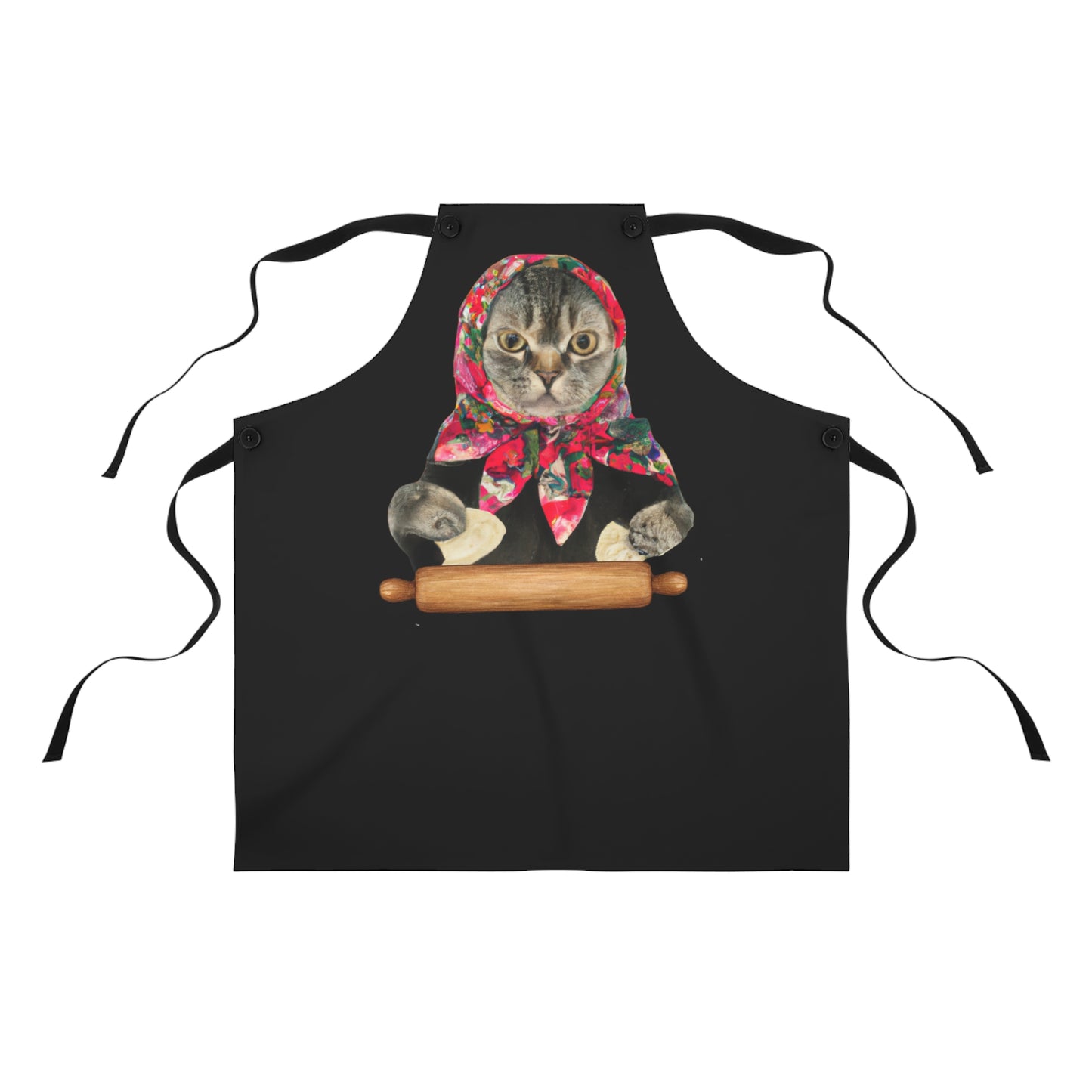 Babushka Cat, Pierogi Cat Apron (AOP)