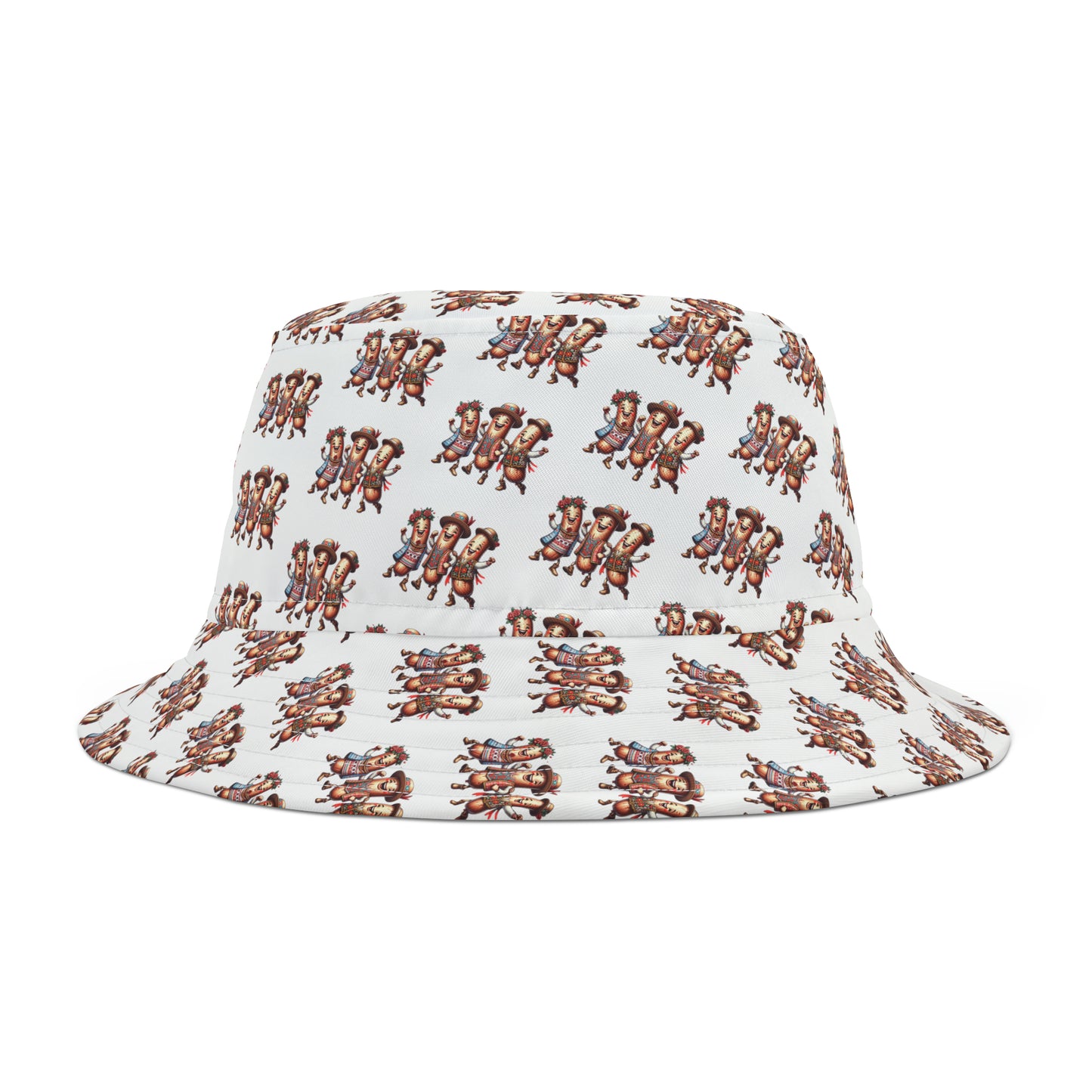 Dancing Kielbasa Polish Pride Bucket Hat (AOP)