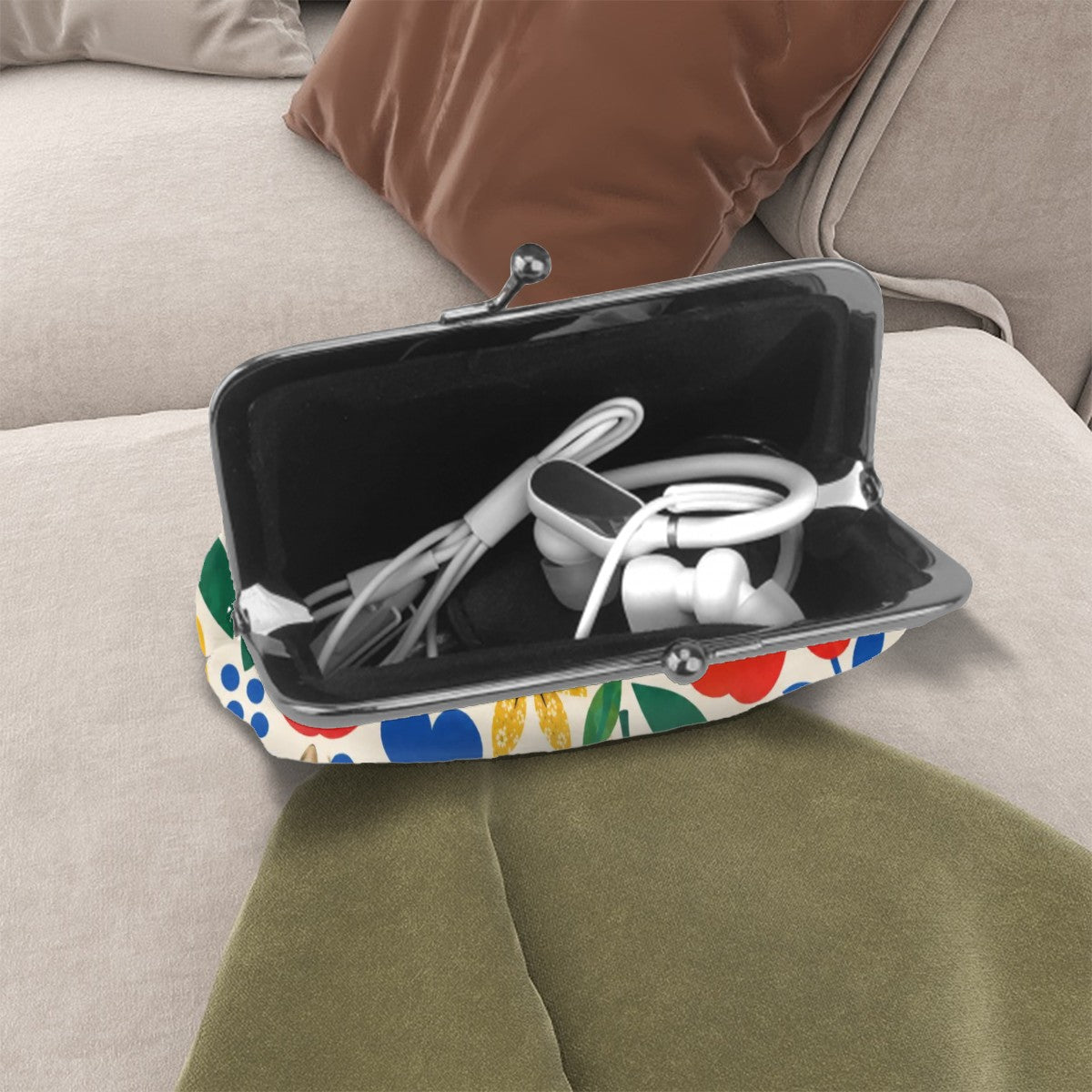 Babushka Fruity Tootie Kiss Lock Coin Purse