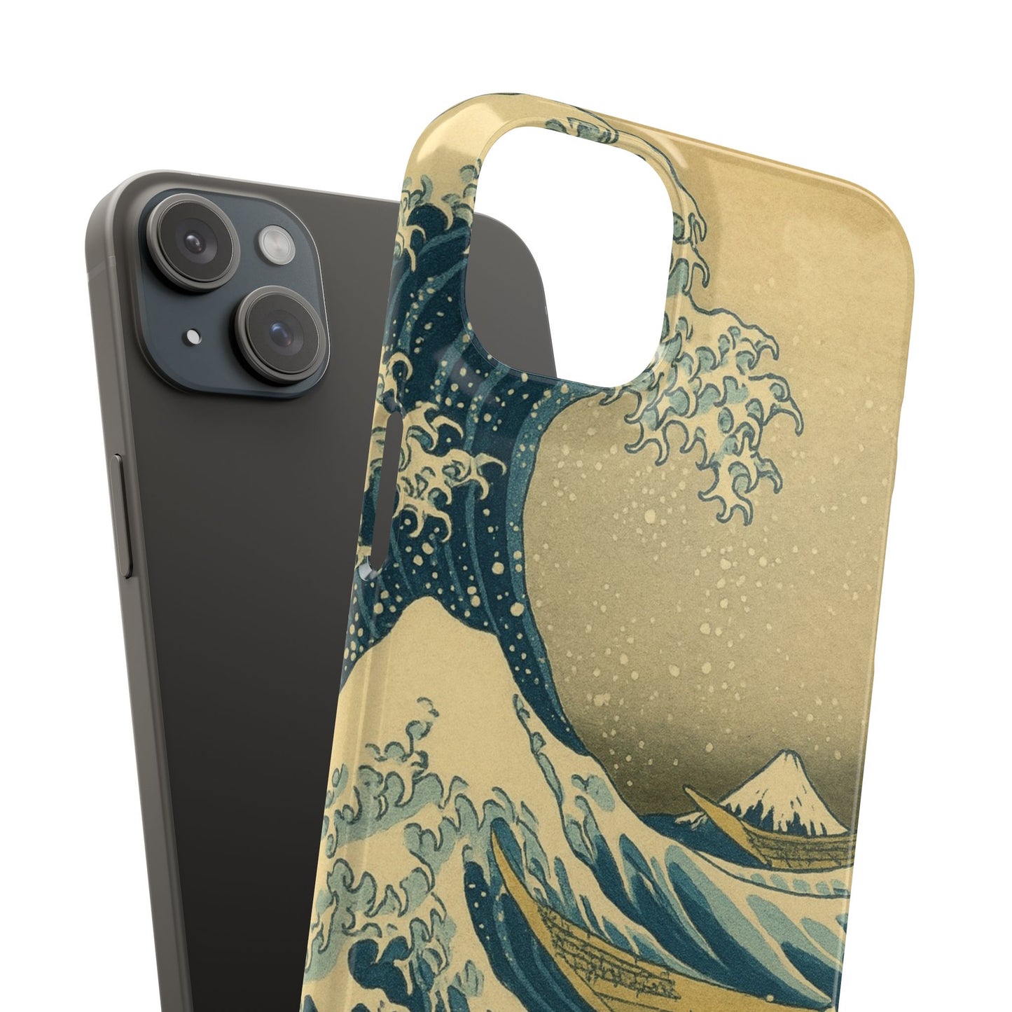 Babushka Cat x  The Great Wave Off Kanagawa Snap Phone Case