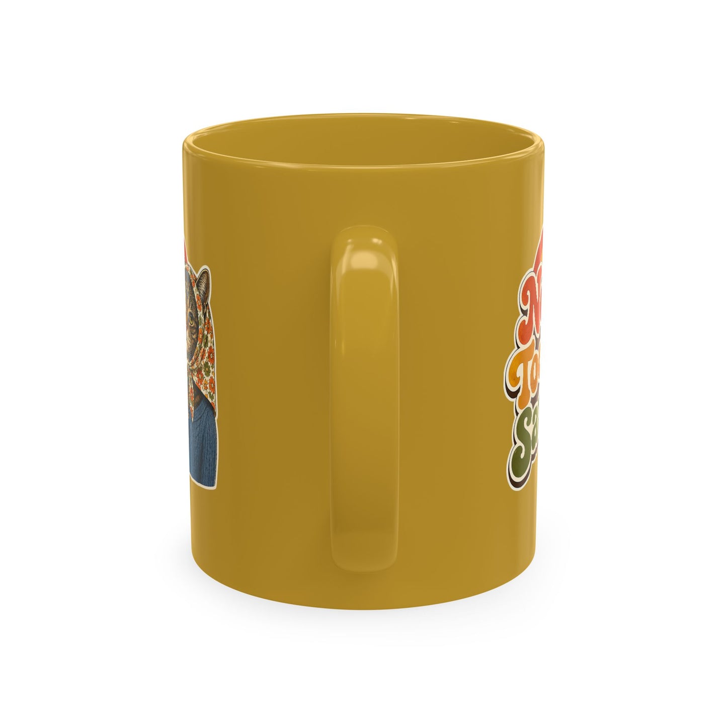 Babushka Cat-Not Today Satan-Traditional Ceramic Mug