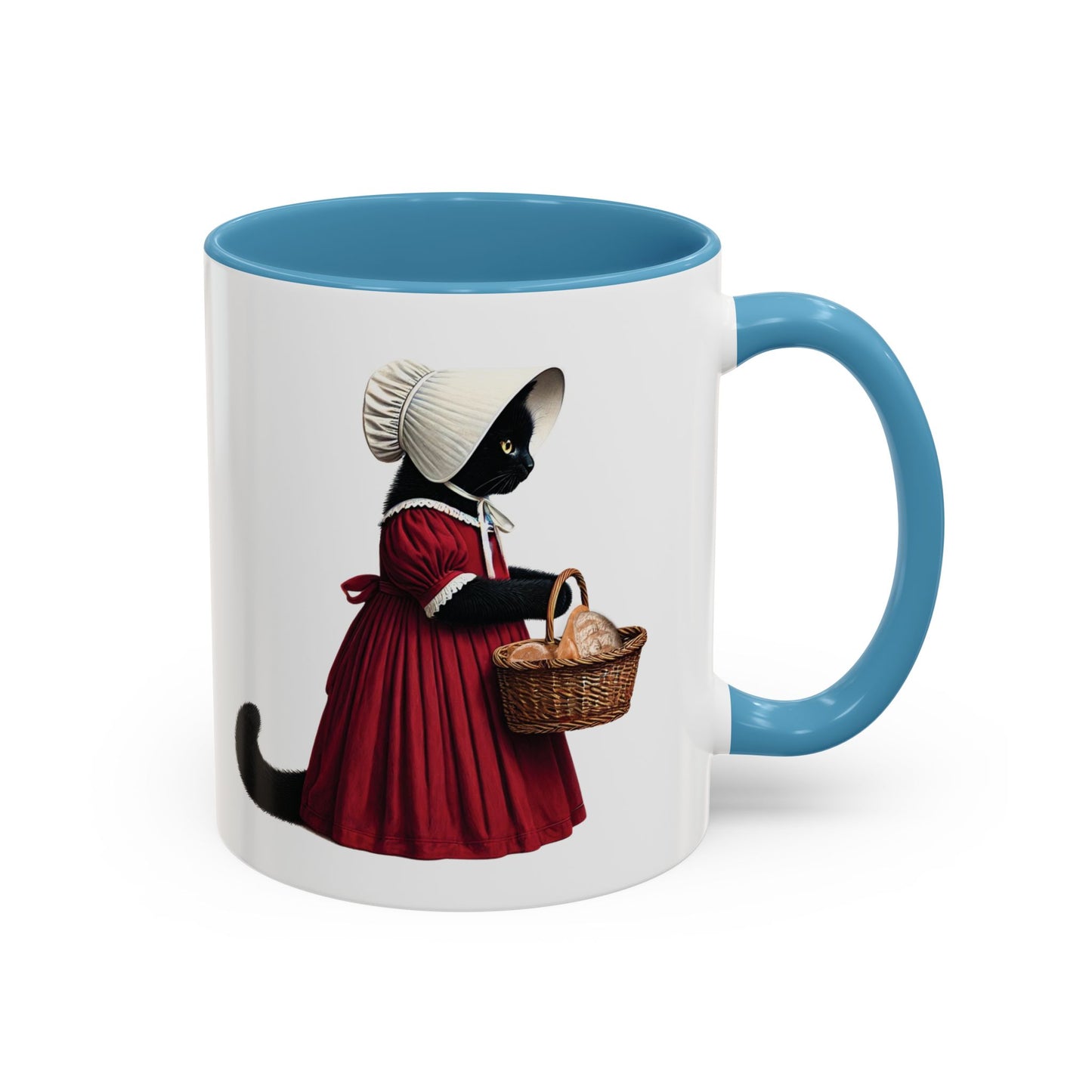 Handmaid's Cat Parody Kitschy Cat Accent Coffee Mug (11 oz)