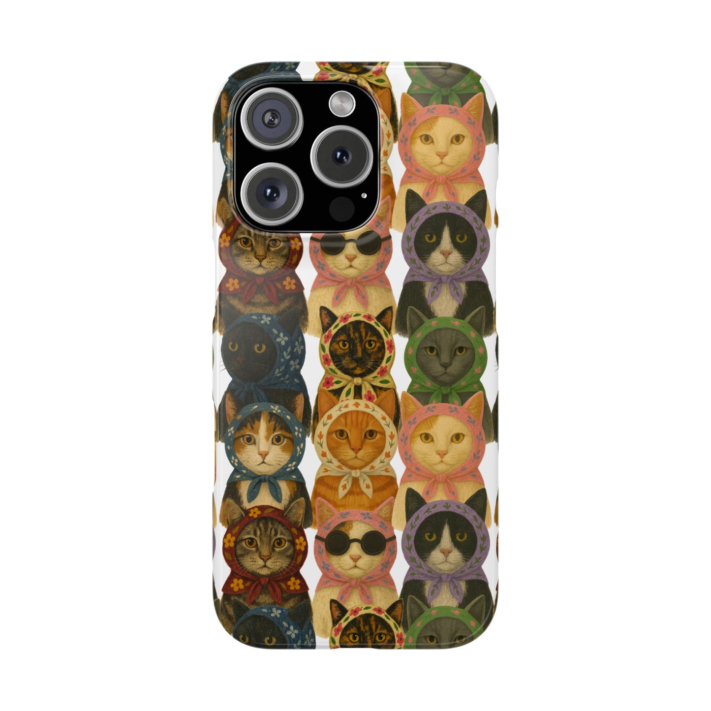 Babushka Cat Snap Phone Cases