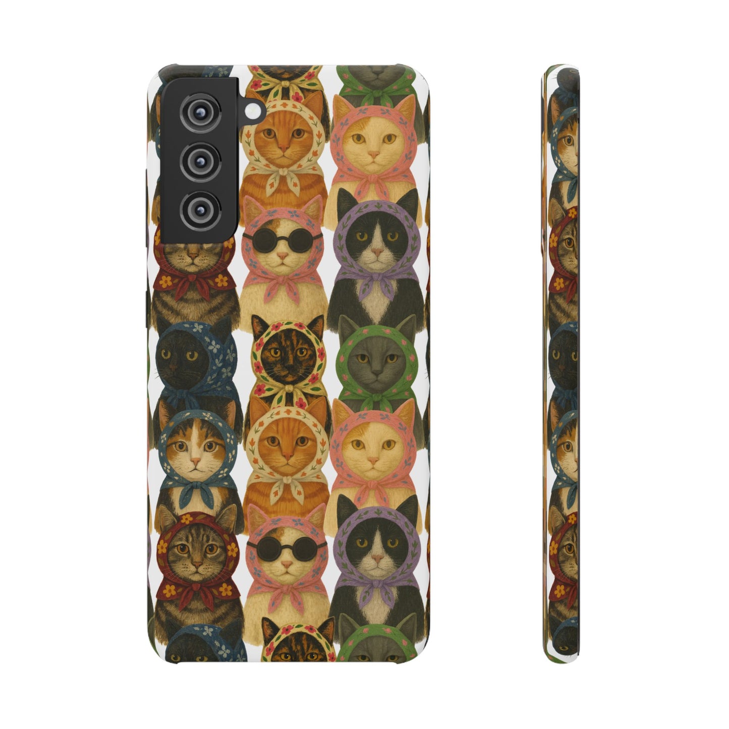 Babushka Cat Snap Phone Cases