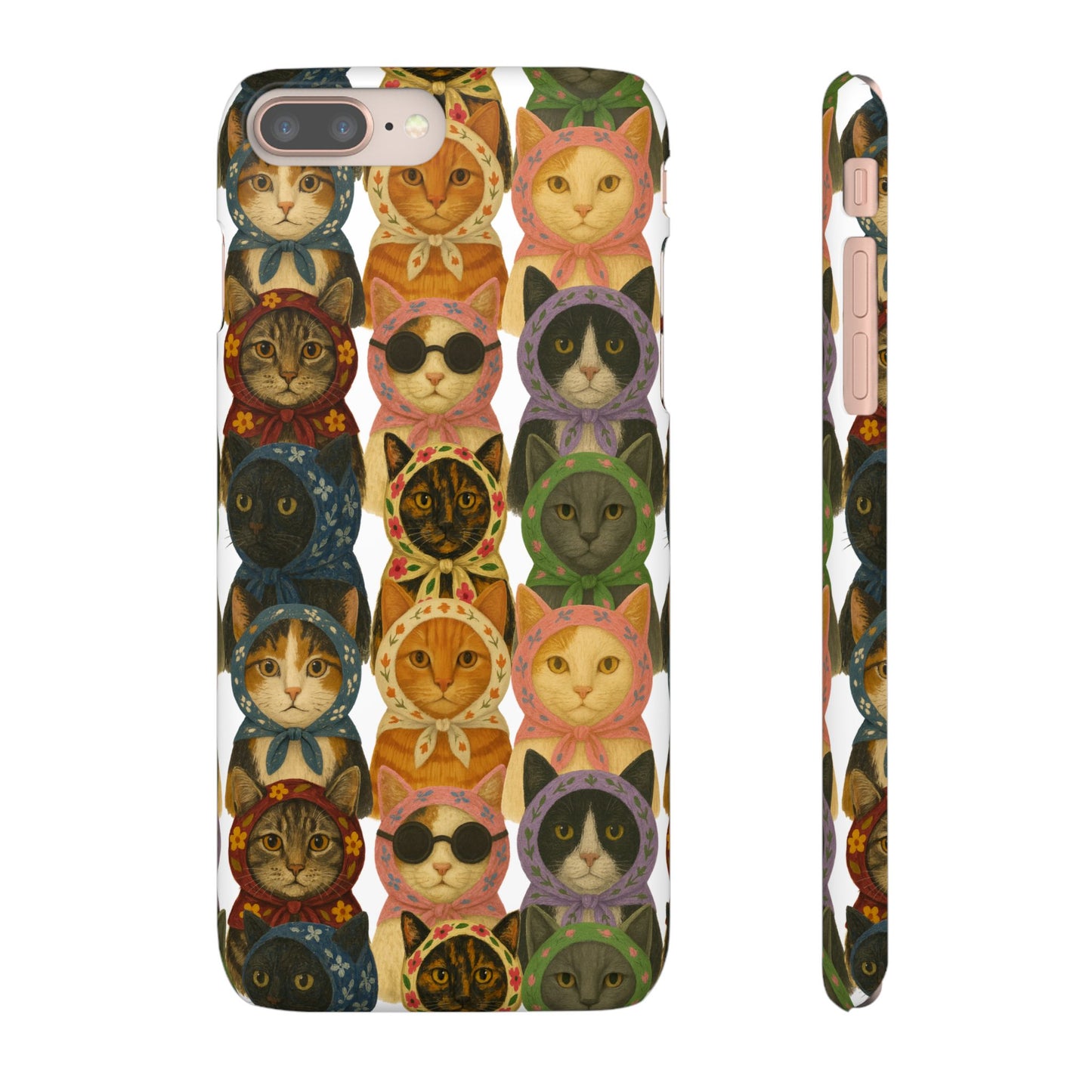 Babushka Cat Snap Phone Cases