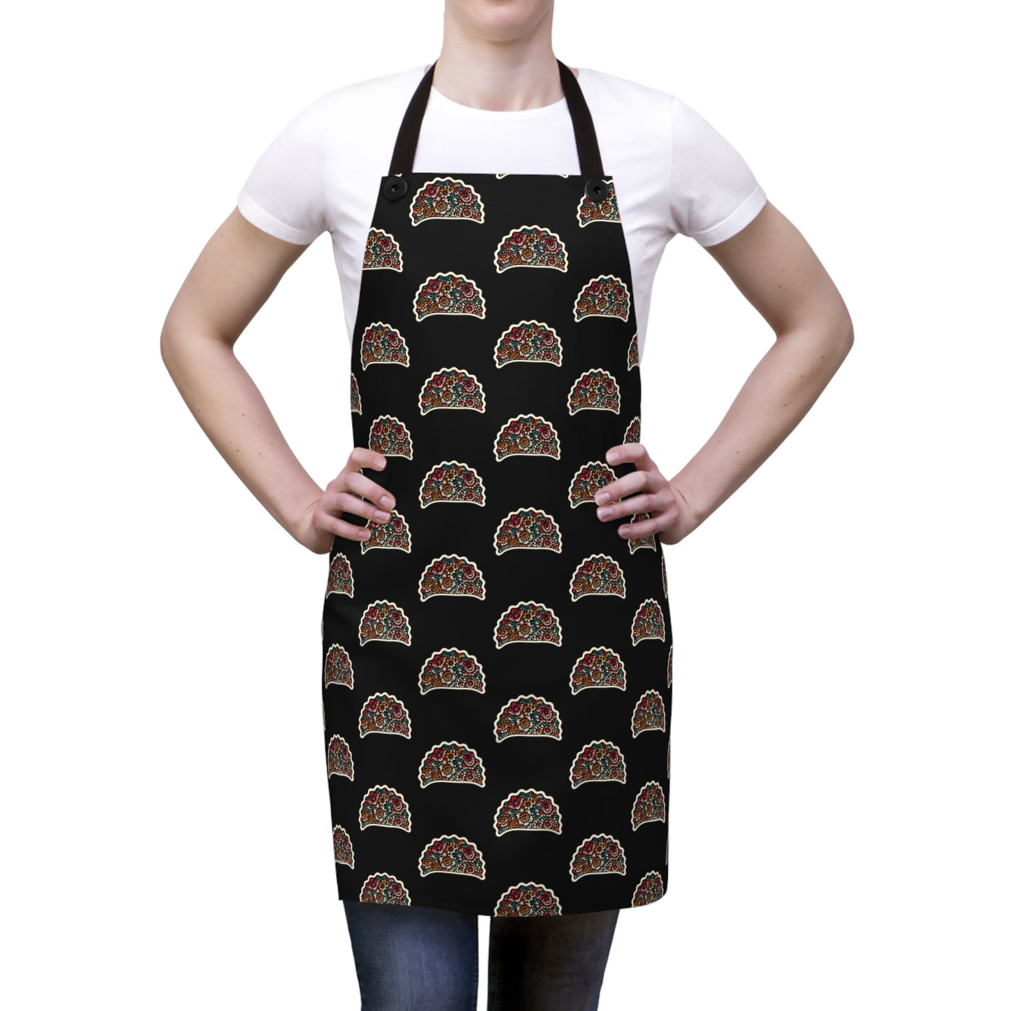 Pierogi Artistic Folk Art Apron