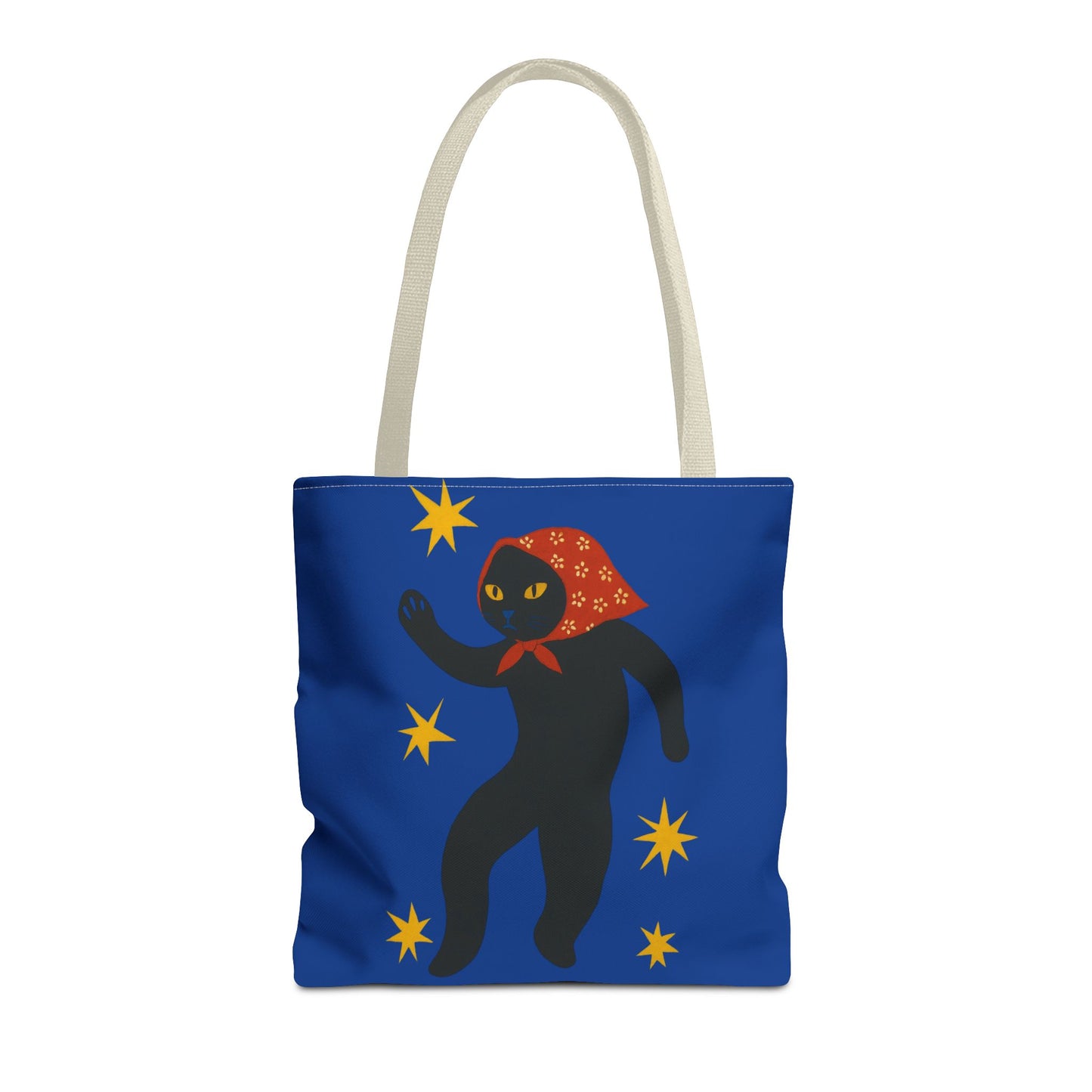 Babushka Cat-Black Cat Art Parody -Matisse-Tote Bag