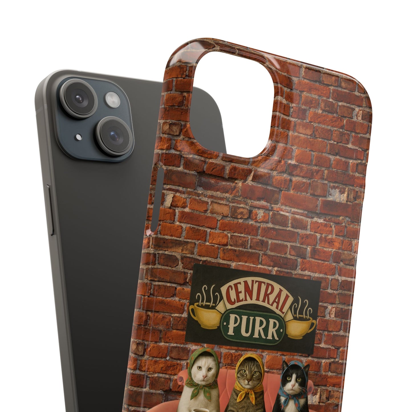 Babushka Cat Coffee Shop Snap Phone Case