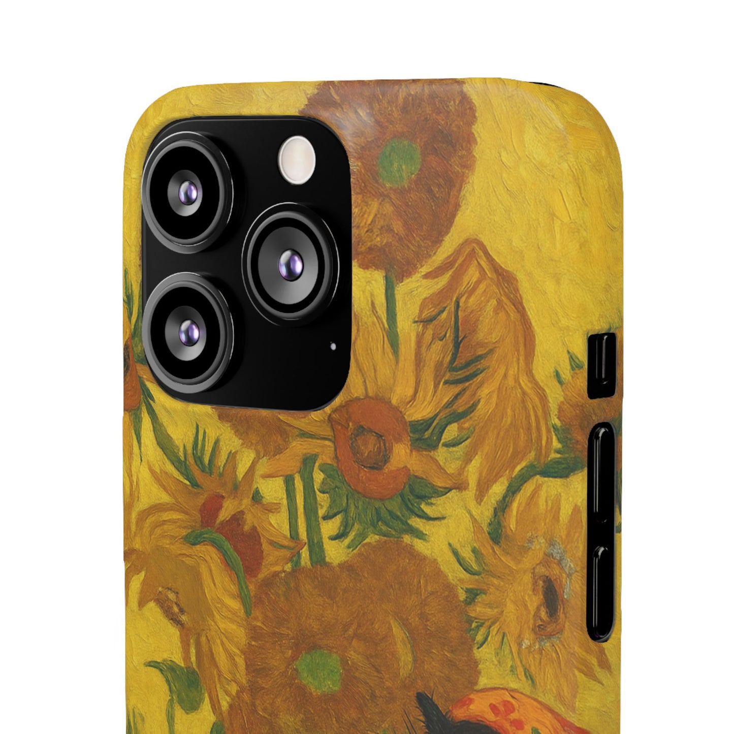 Babushka Cat Van Gogh Sunflowers Snap Phone Case