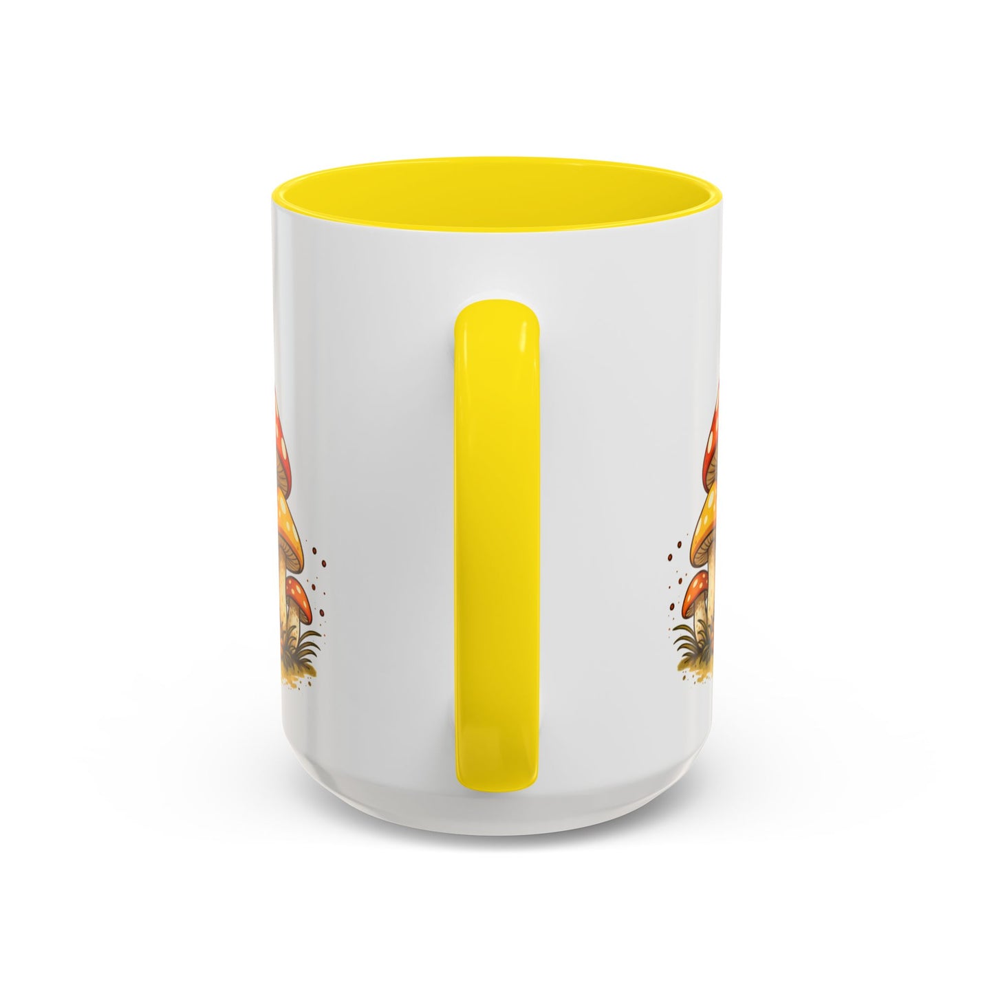 Babushka Cat Merry Mushroom Accent Coffee Mug (11, 15oz)