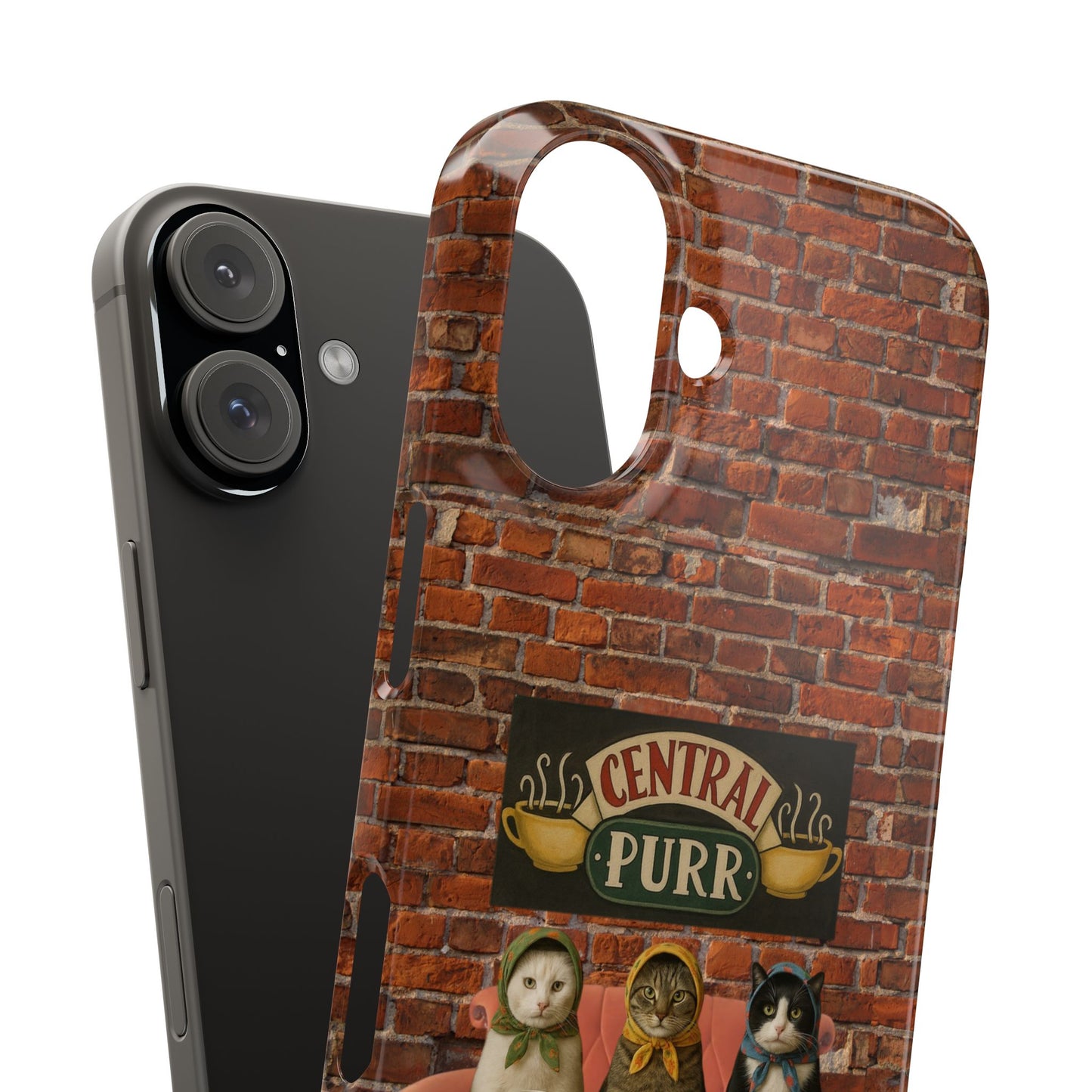 Babushka Cat Coffee Shop Snap Phone Case