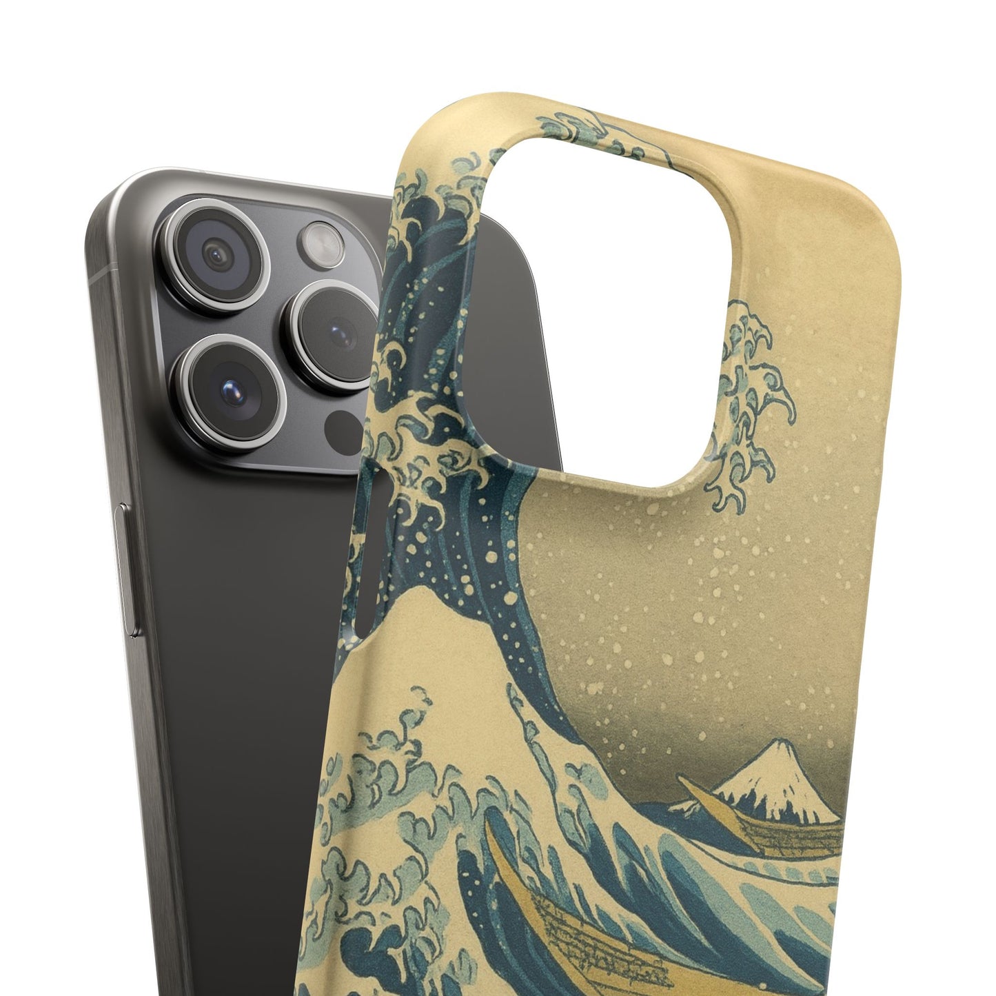 Babushka Cat x  The Great Wave Off Kanagawa Snap Phone Case