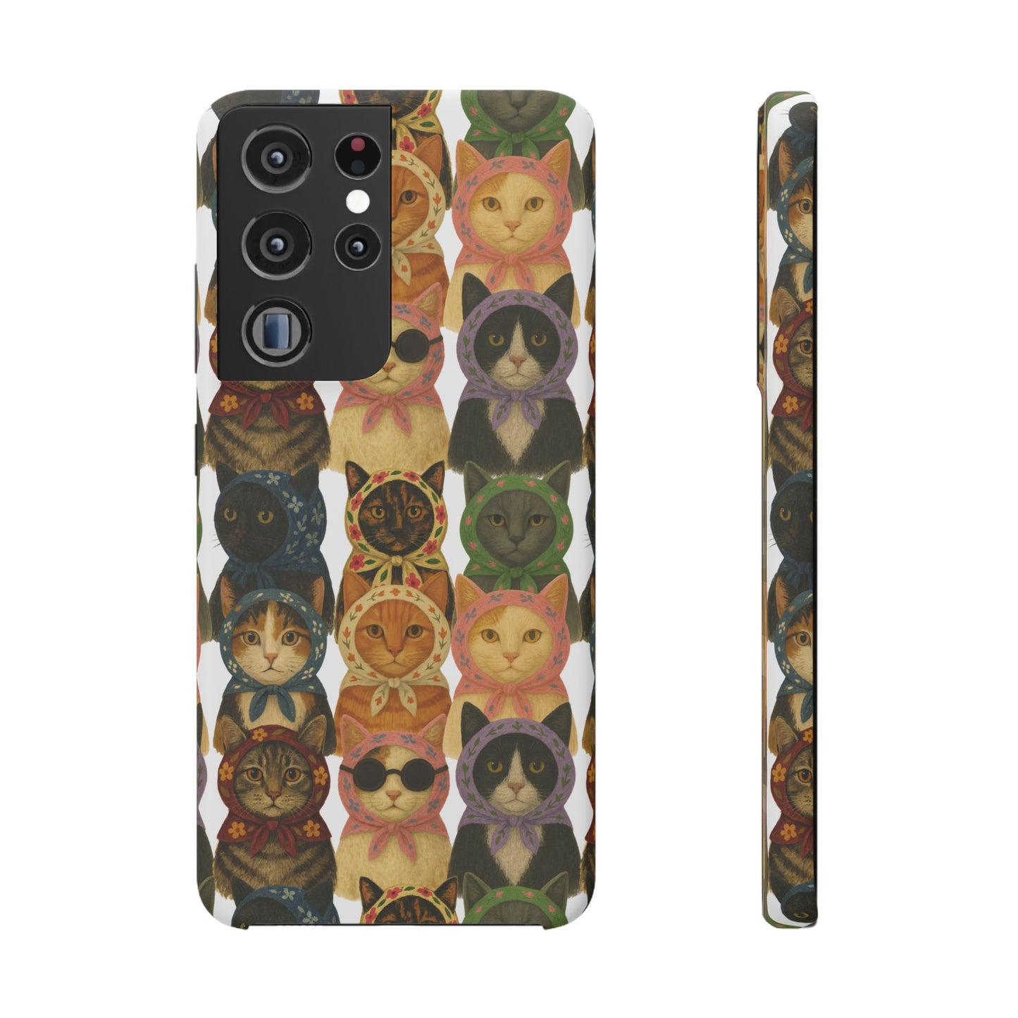 Babushka Cat Snap Phone Cases