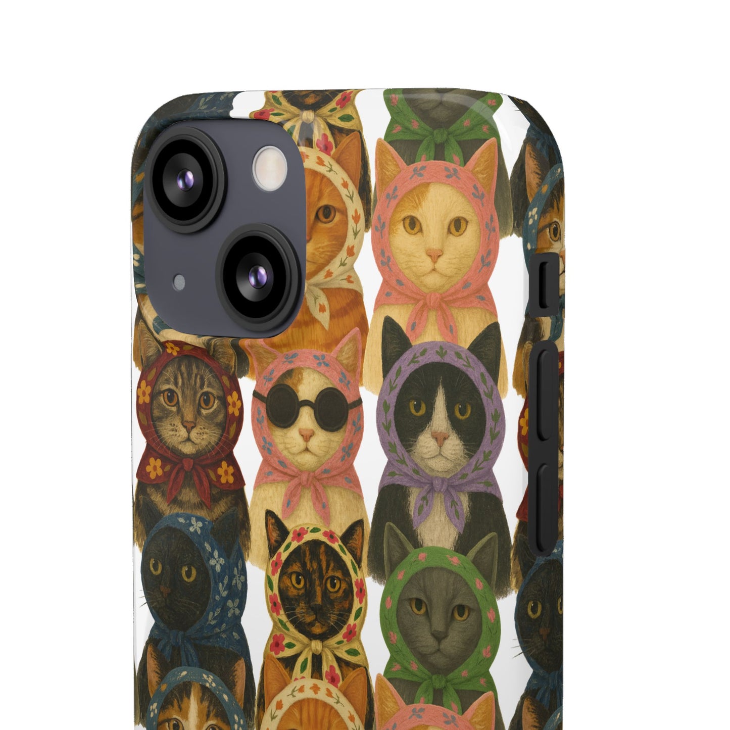 Babushka Cat Snap Phone Cases