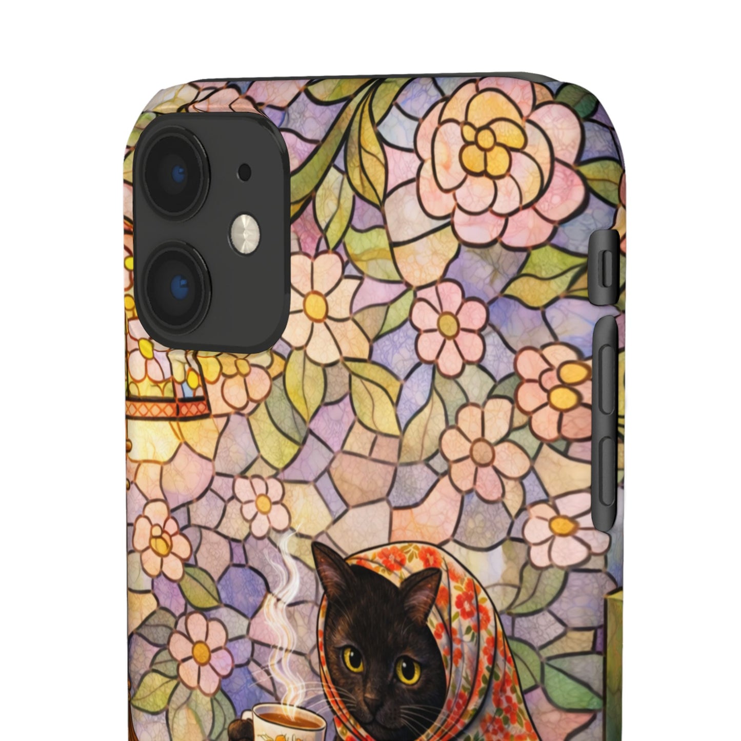 Babushka Cat Reads Artistic Literary Snap Phone Cases