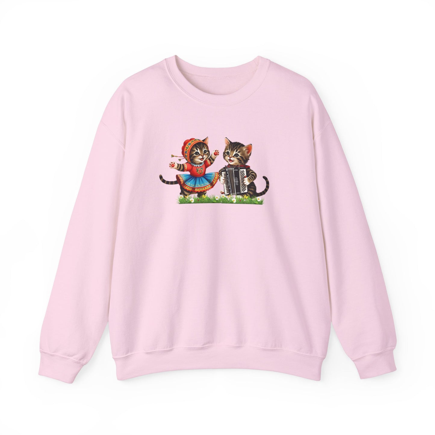 Kittens Polka Dancing, Kitschy Cat Sweatshirt for Polish Pride