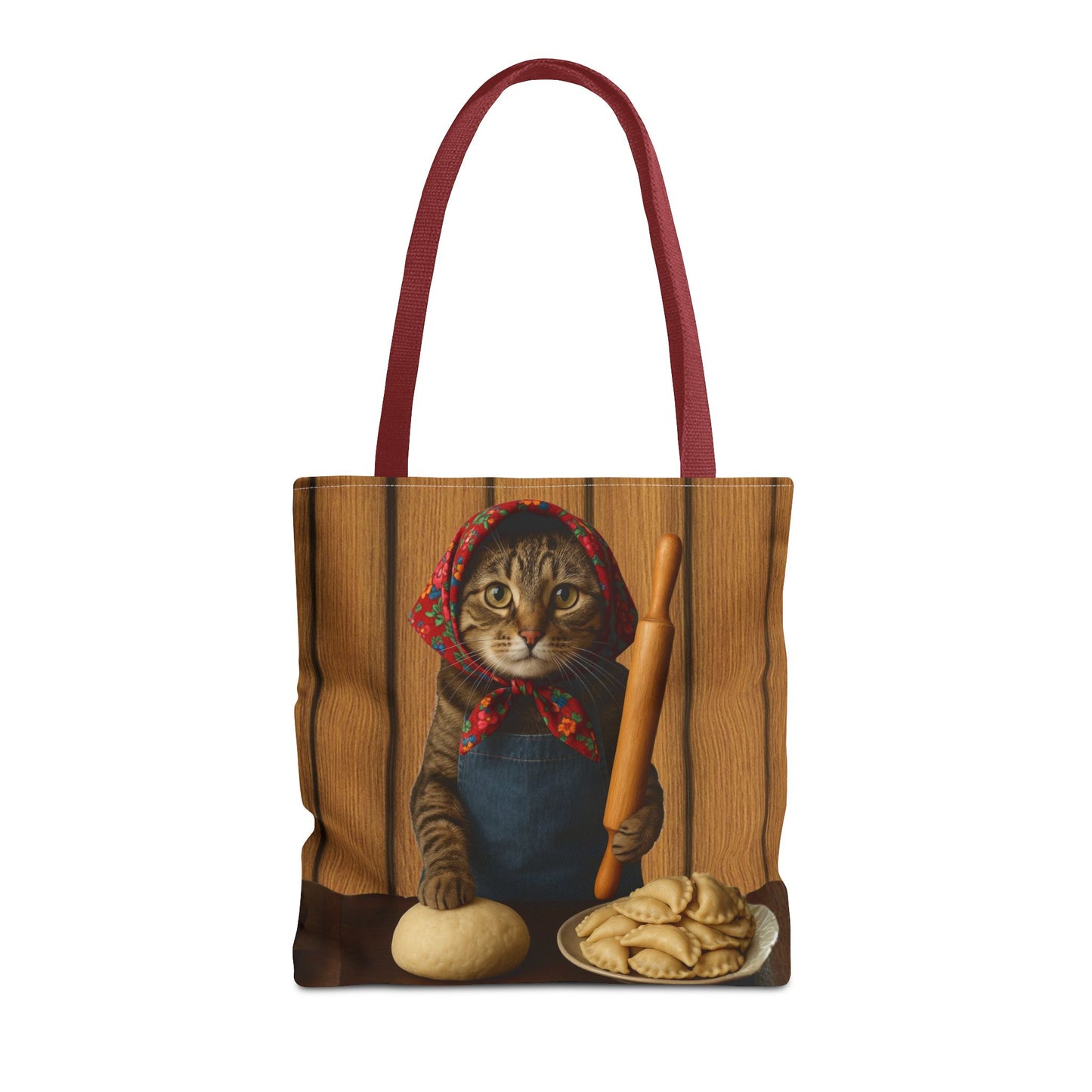 Babushka Cat Pierogi Tote Bag (AOP)
