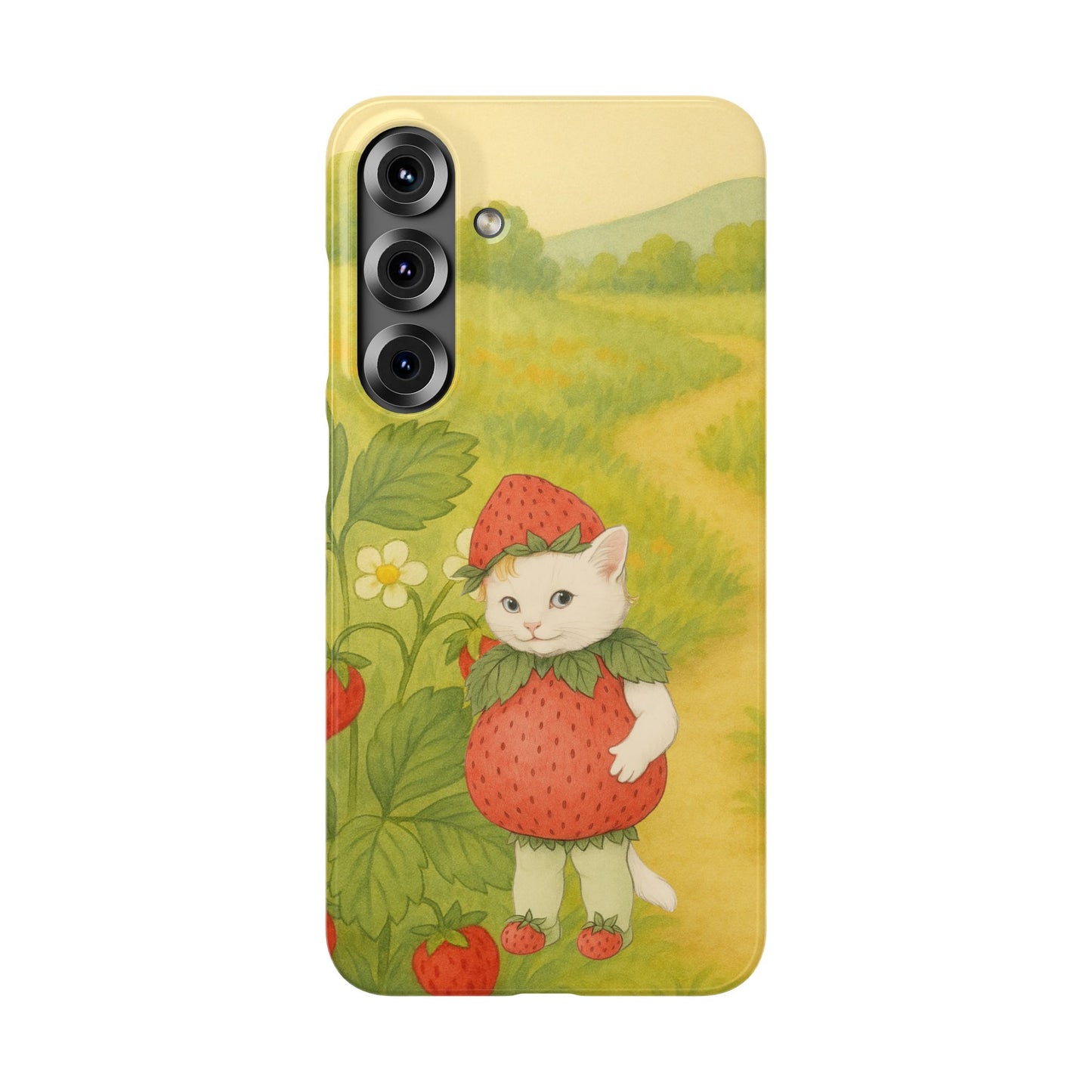 Strawberry Cat x Mother Earth's Children Snap Phone Case