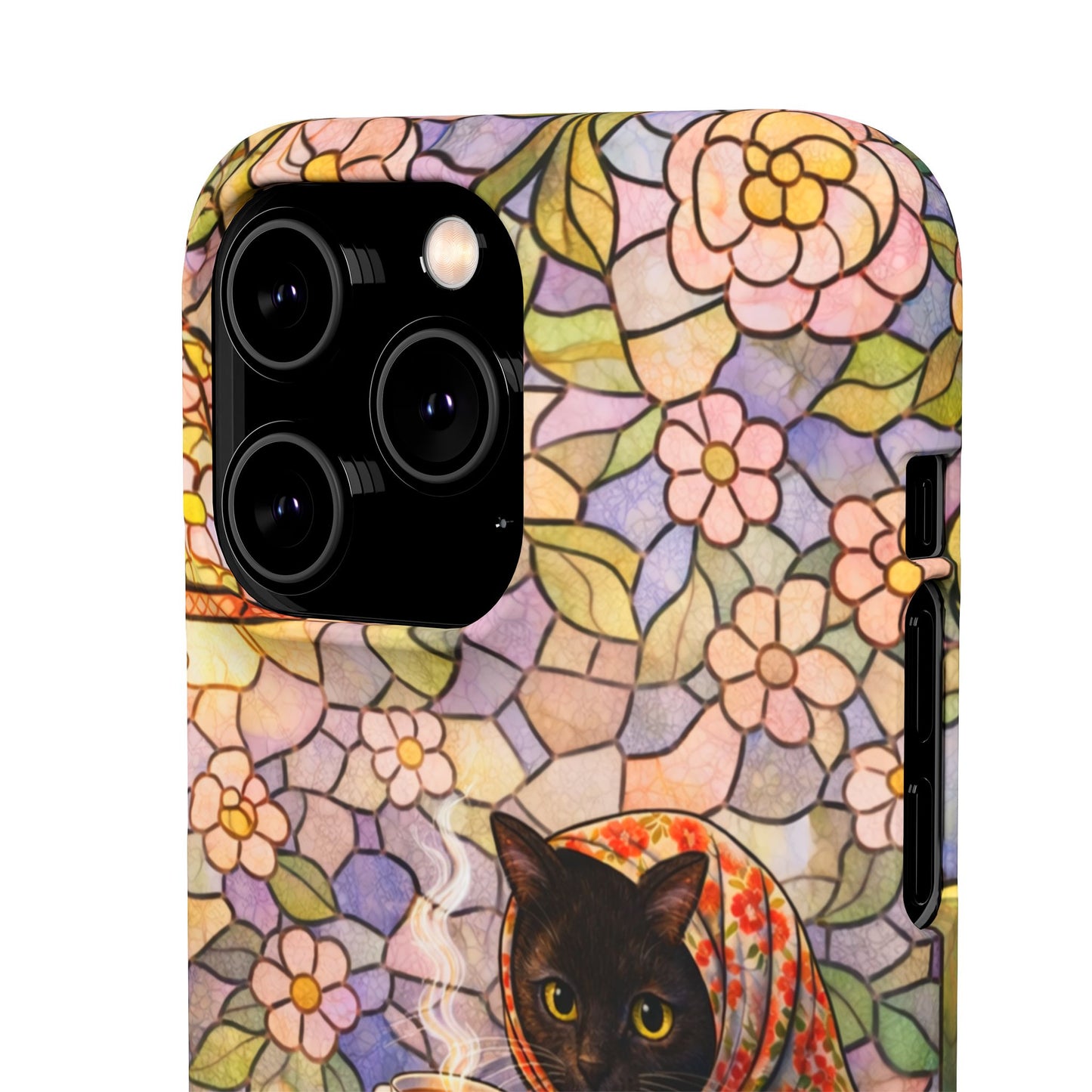 Babushka Cat Reads Artistic Literary Snap Phone Cases
