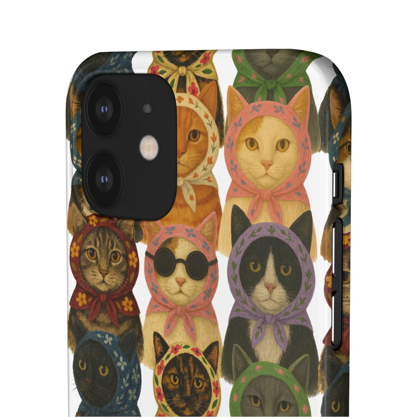 Babushka Cat Snap Phone Cases