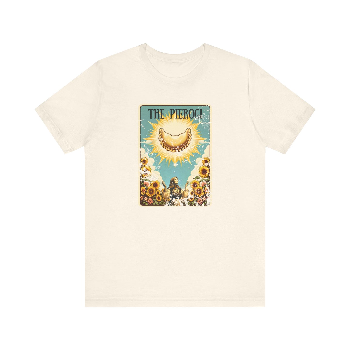 Polish Shirt, Pierogi Shirt, Pierogi Tarot Card Design Unisex Jersey Short Sleeve Tee for Polish Pride