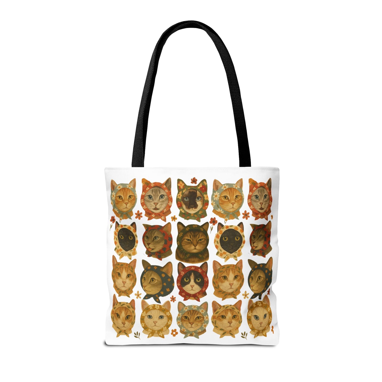 Babushka Cat Lovers Tote Bag
