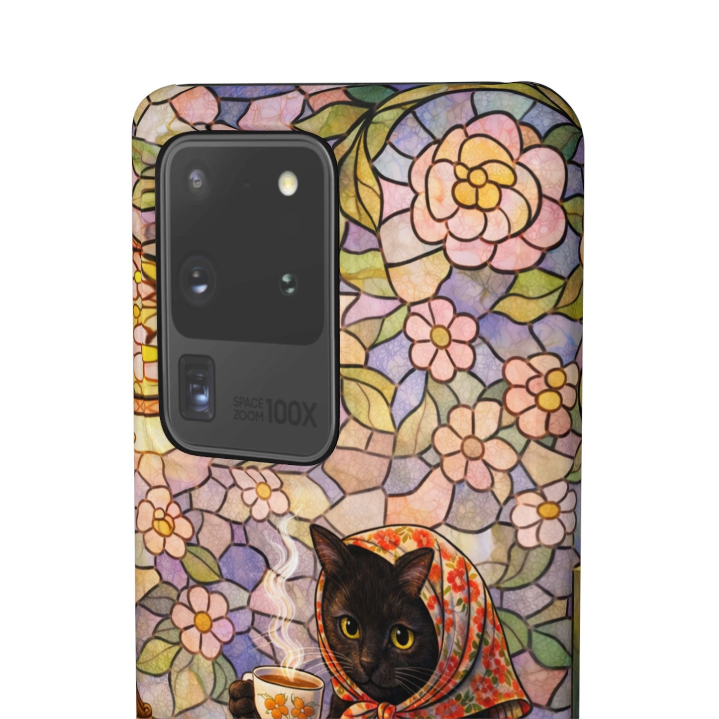 Babushka Cat Reads Artistic Literary Snap Phone Cases
