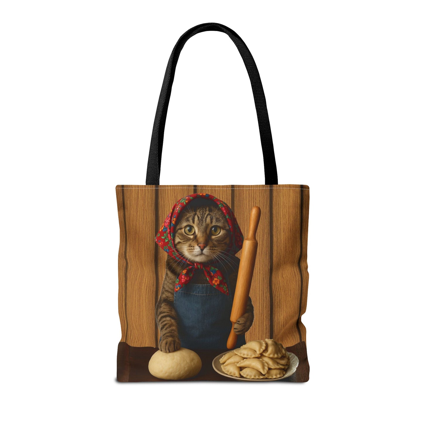 Babushka Cat Pierogi Tote Bag (AOP)