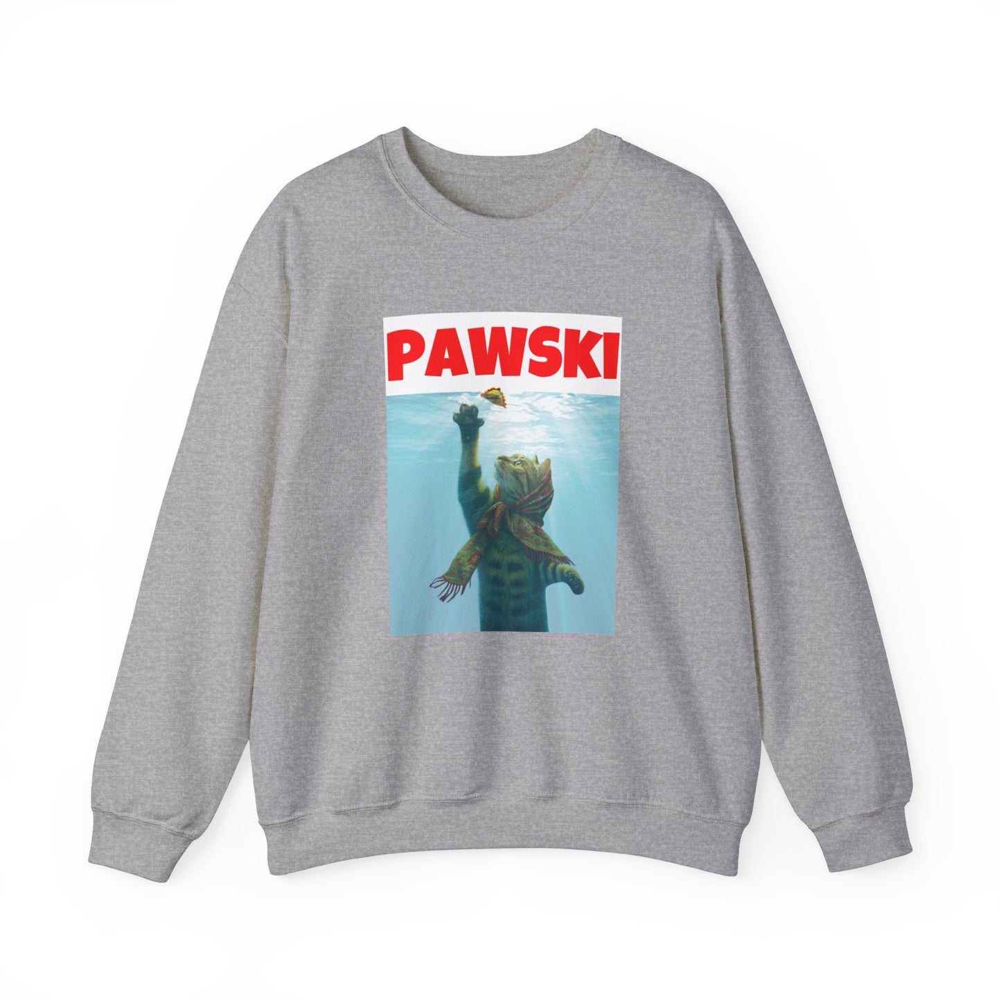 Pierogi Shirt, Pierogi Cat, Pawski Unisex Heavy Blend™ Crewneck Sweatshirt for Polish Pride