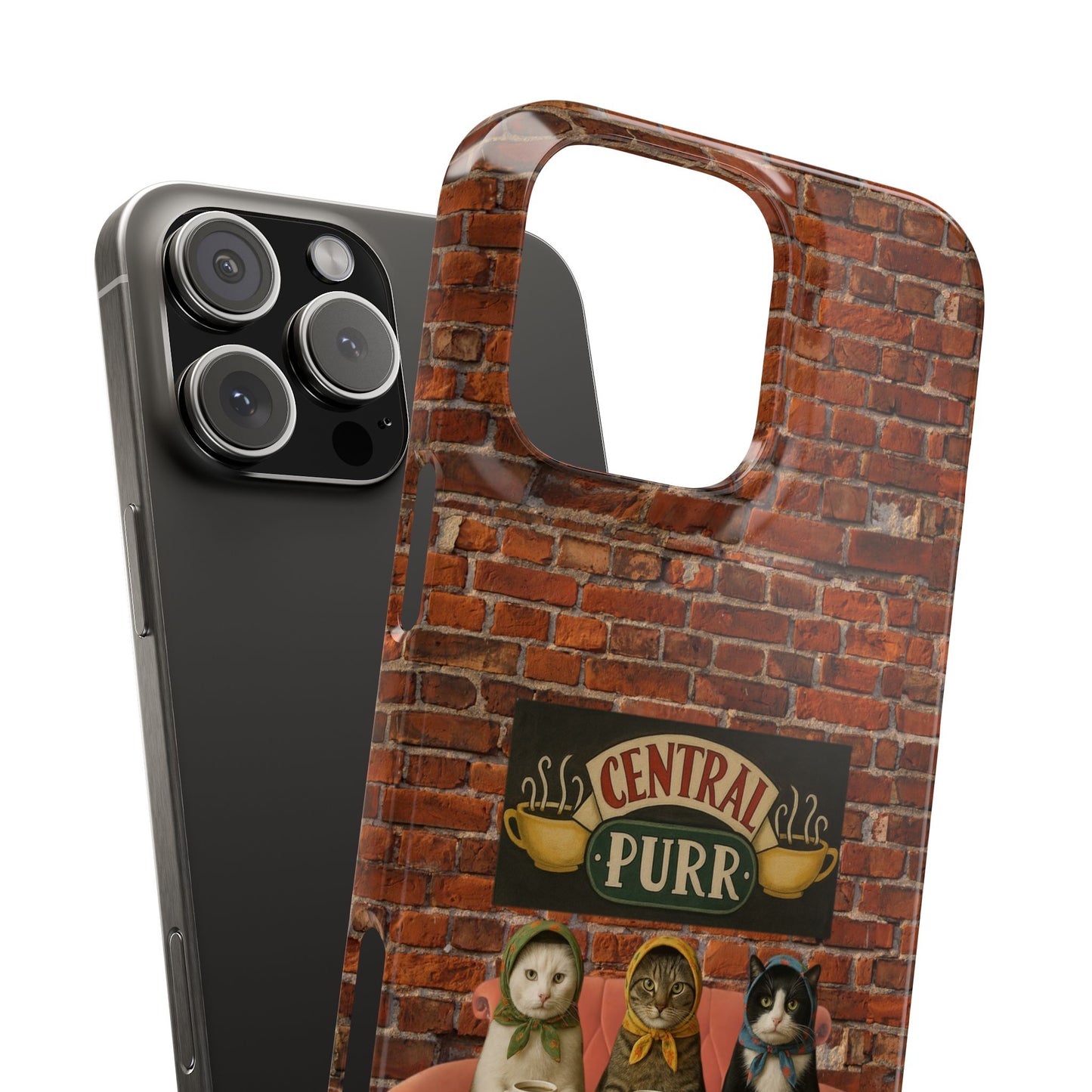 Babushka Cat Coffee Shop Snap Phone Case